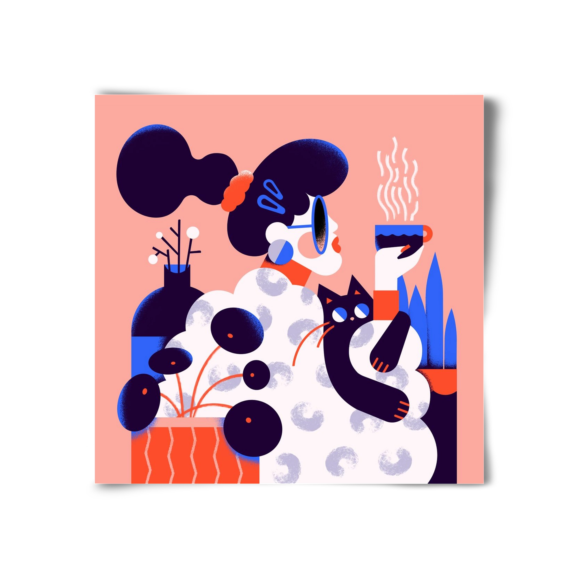 Morning coffee, 30x30 cm, Keret nélkül