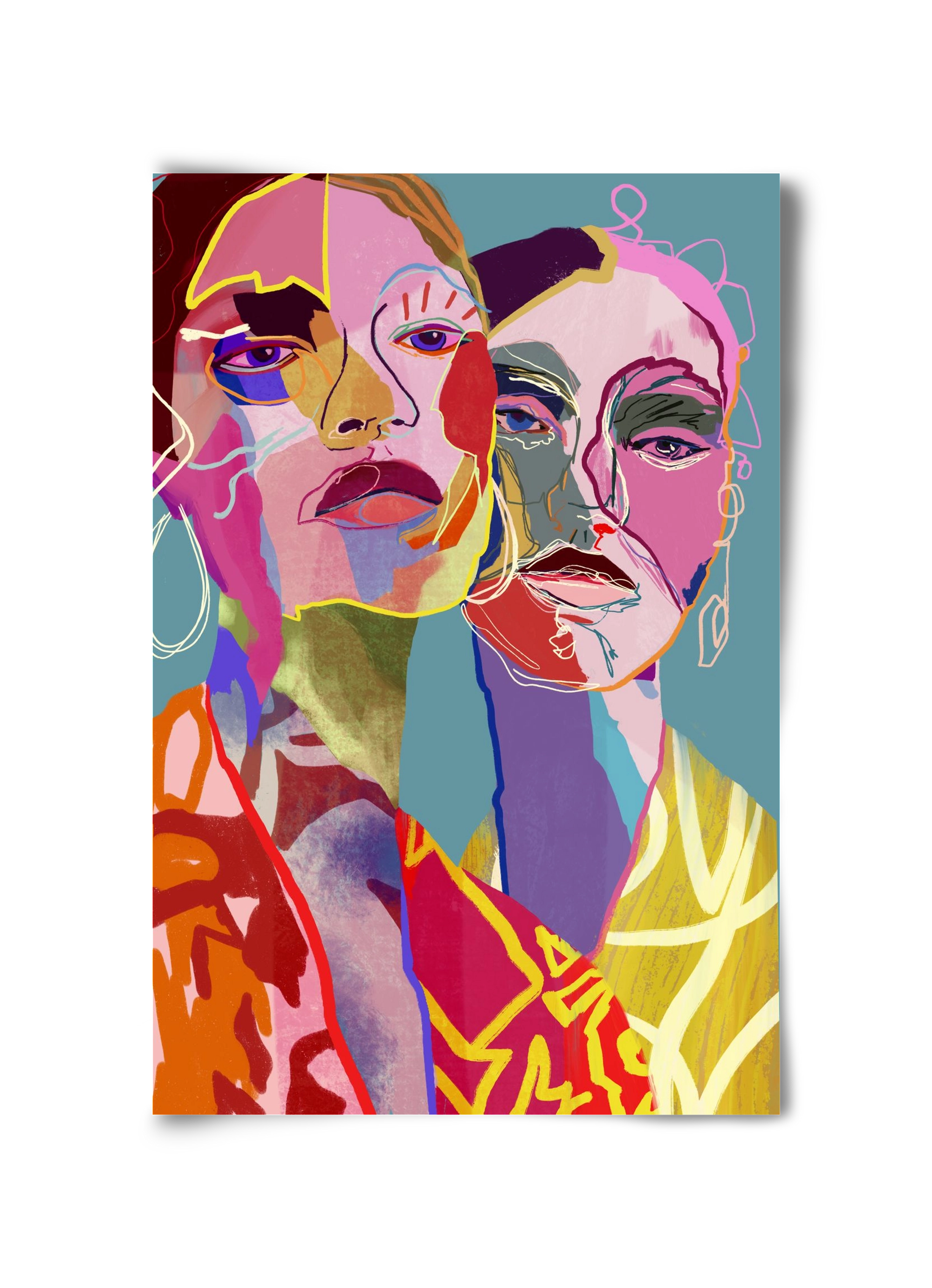 Curious , 30x45 cm, Keret nélkül