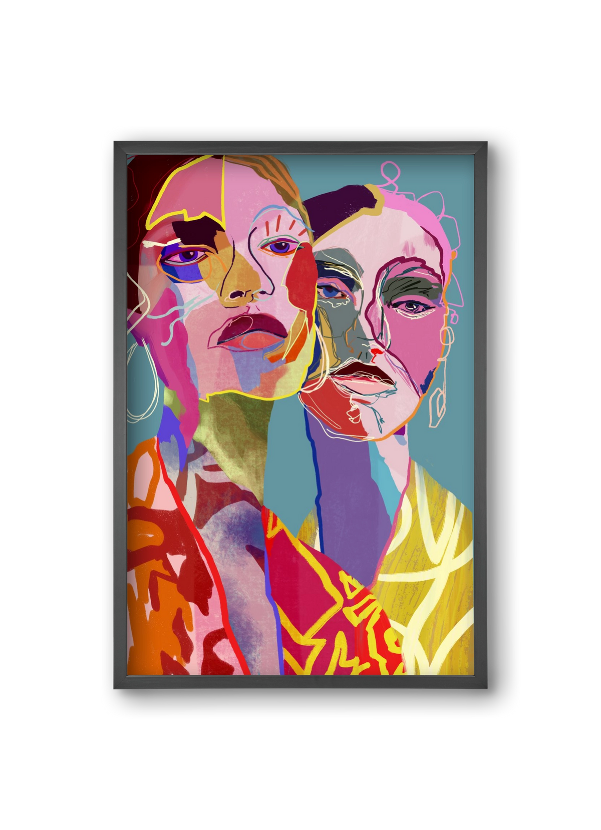 Curious , 20x30 cm (20x30 cm), Fekete keret