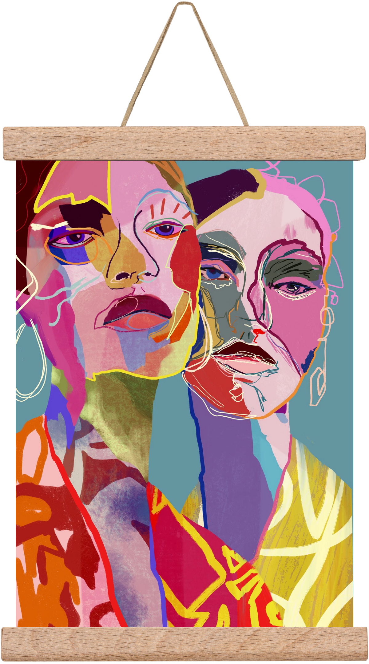 Curious , 20x30 cm (20x30 cm), Tölgy akasztó