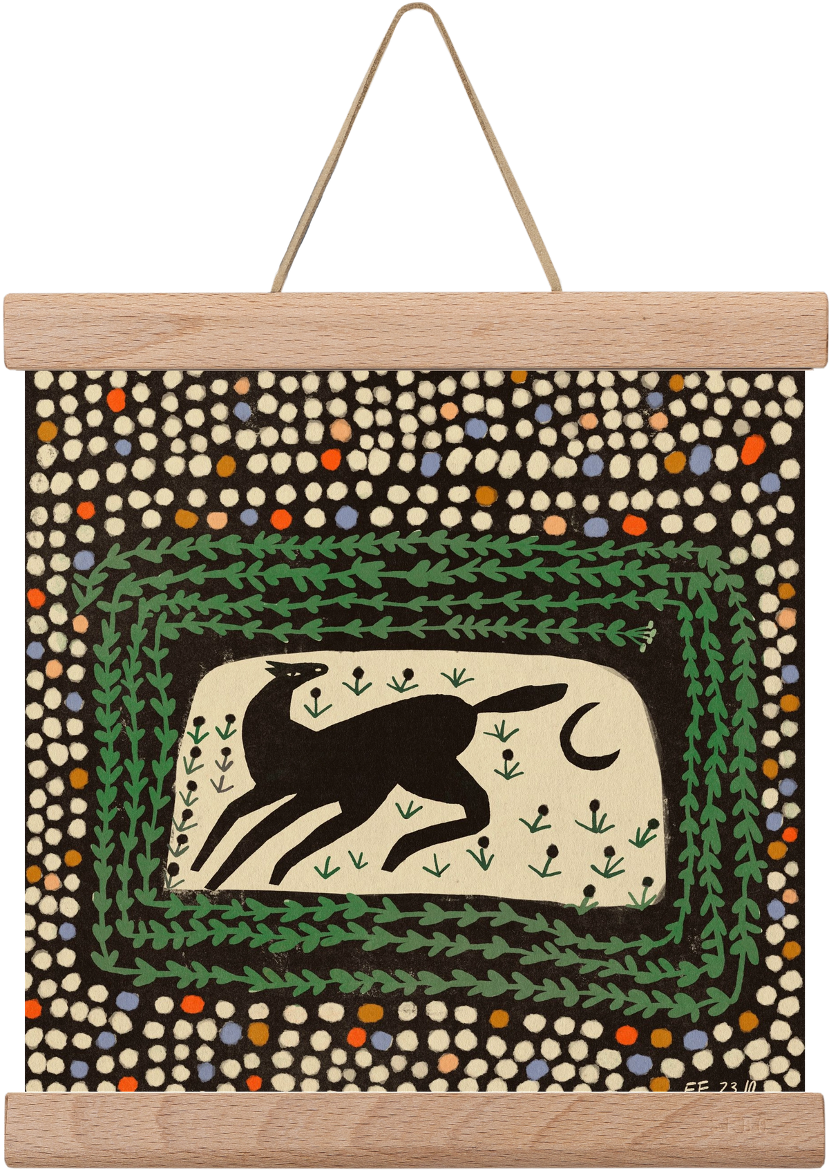 Magic maze, 20x20 cm (20x20 cm), Tölgy akasztó