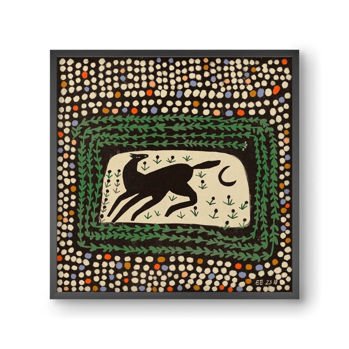 Magic maze, 30x30 cm (30x30 cm), Fekete keret