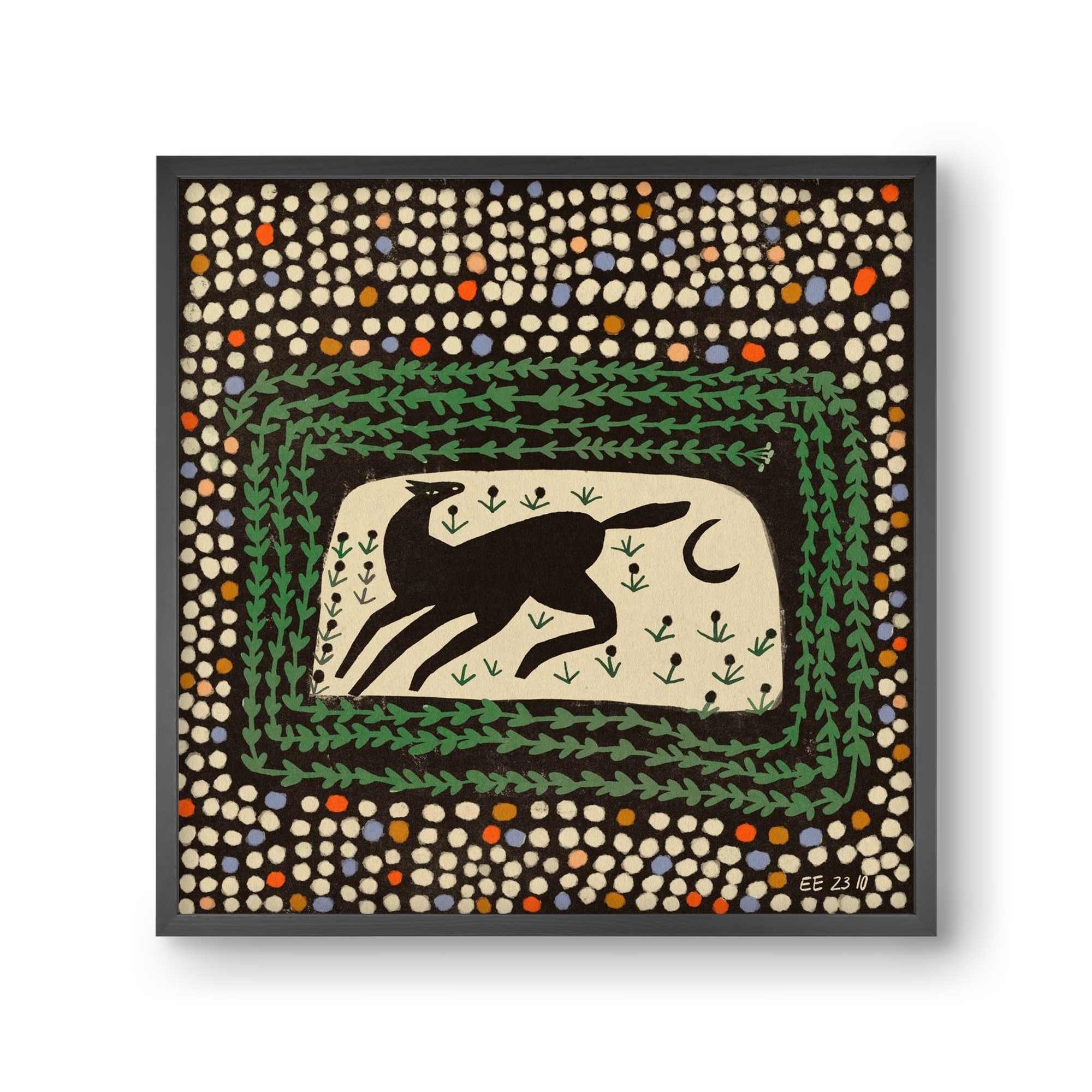 Magic maze, 30x30 cm (30x30 cm), Fekete keret