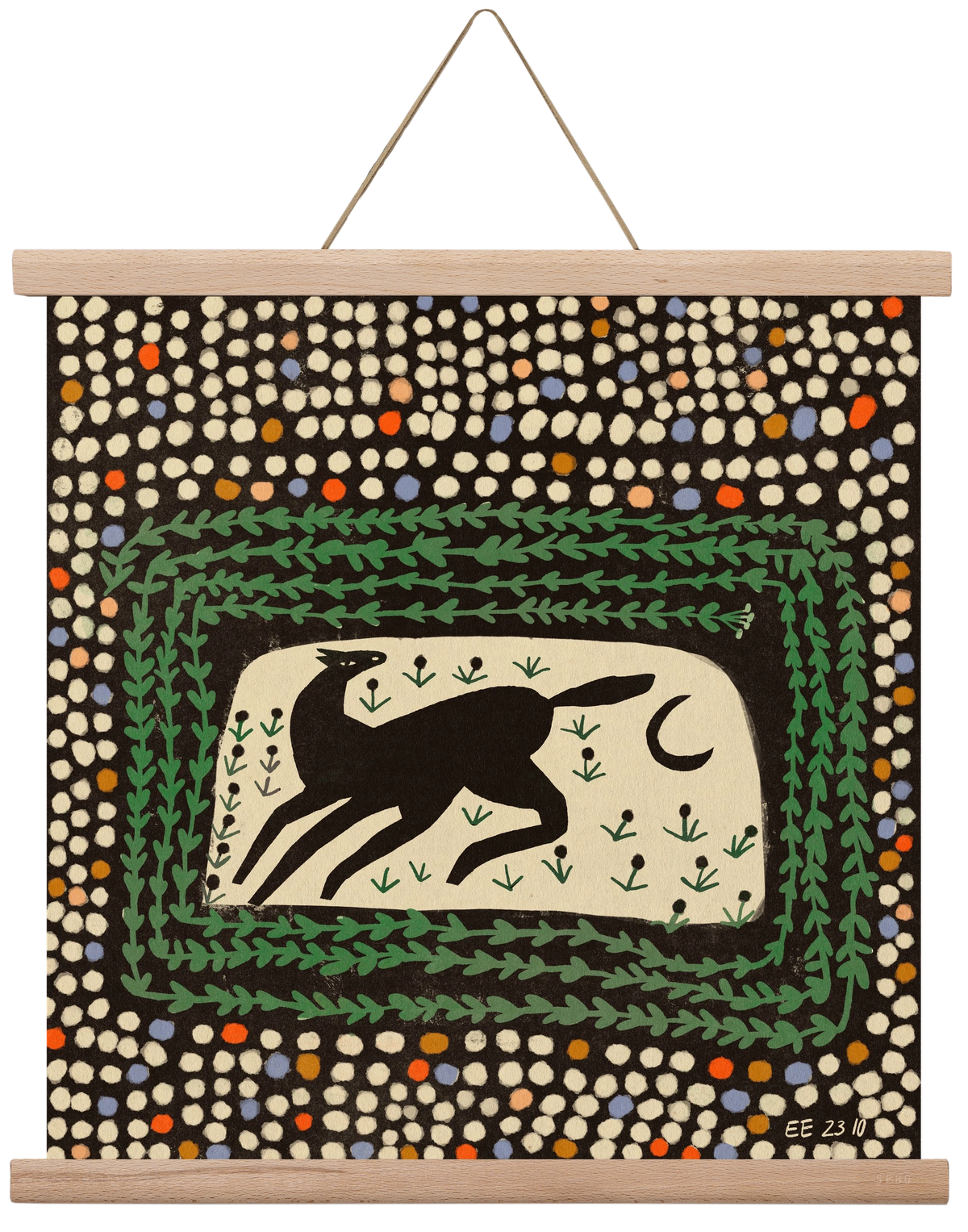 Magic maze, 40x40 cm (40x40 cm), Tölgy akasztó