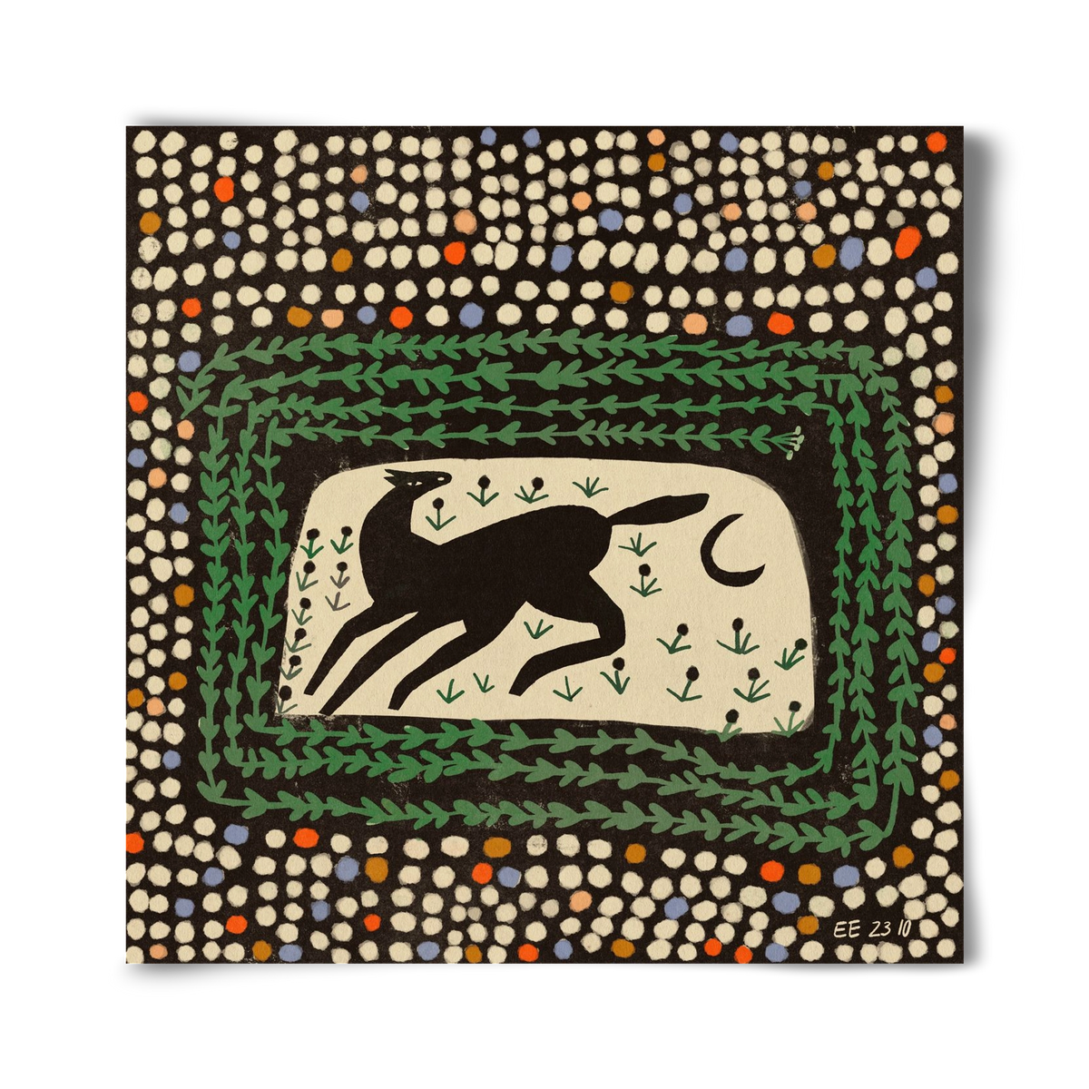 Magic maze, 40x40 cm, Keret nélkül