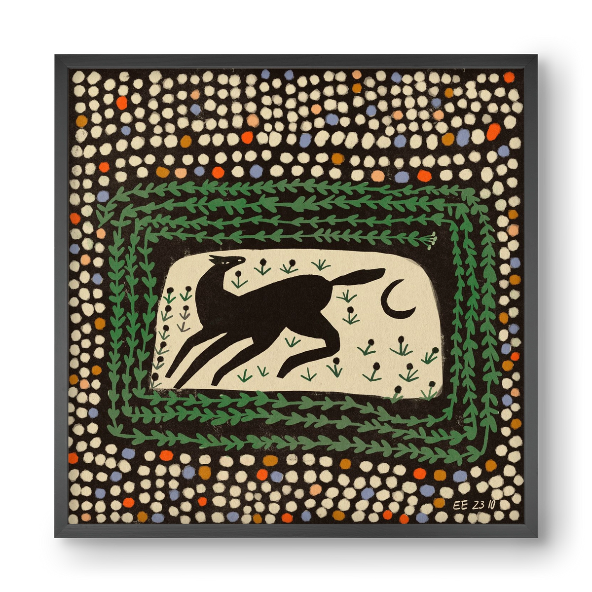 Magic maze, 40x40 cm (40x40 cm), Fekete keret