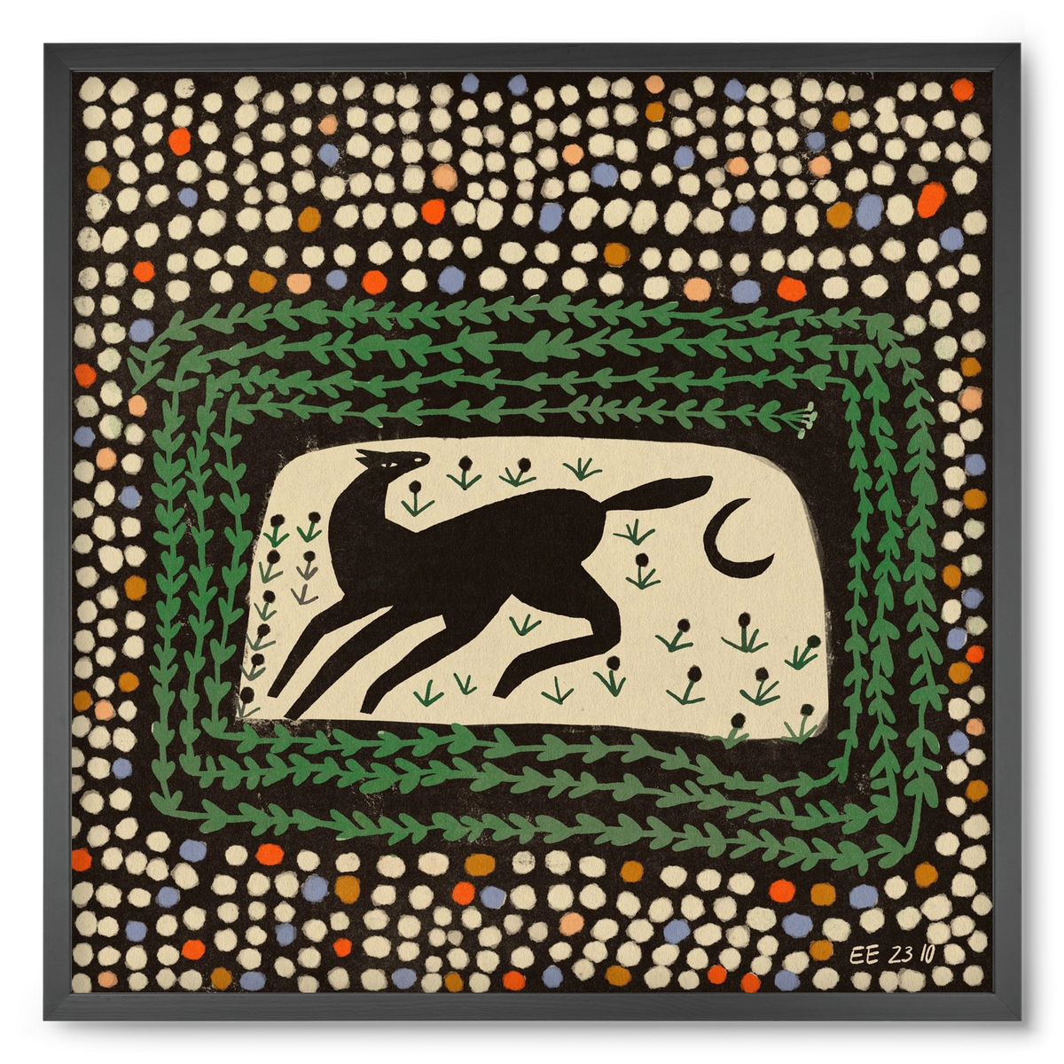 Magic maze, 50x50 cm (50x50 cm), Fekete keret