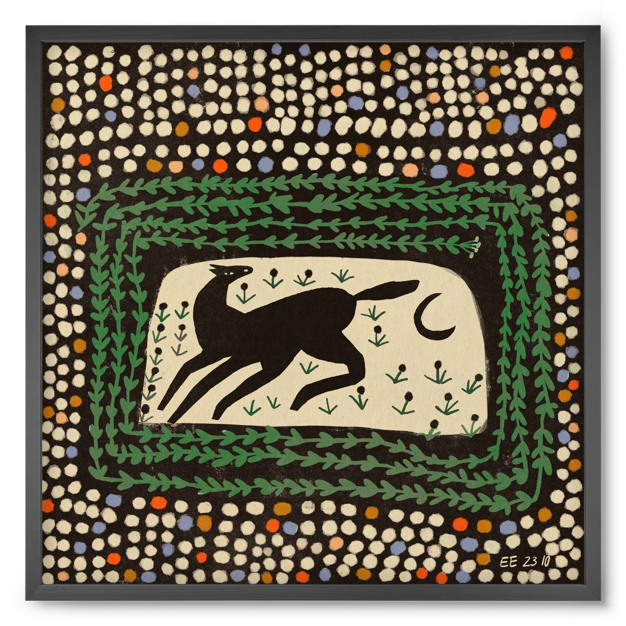 Magic maze, 50x50 cm (50x50 cm), Fekete keret