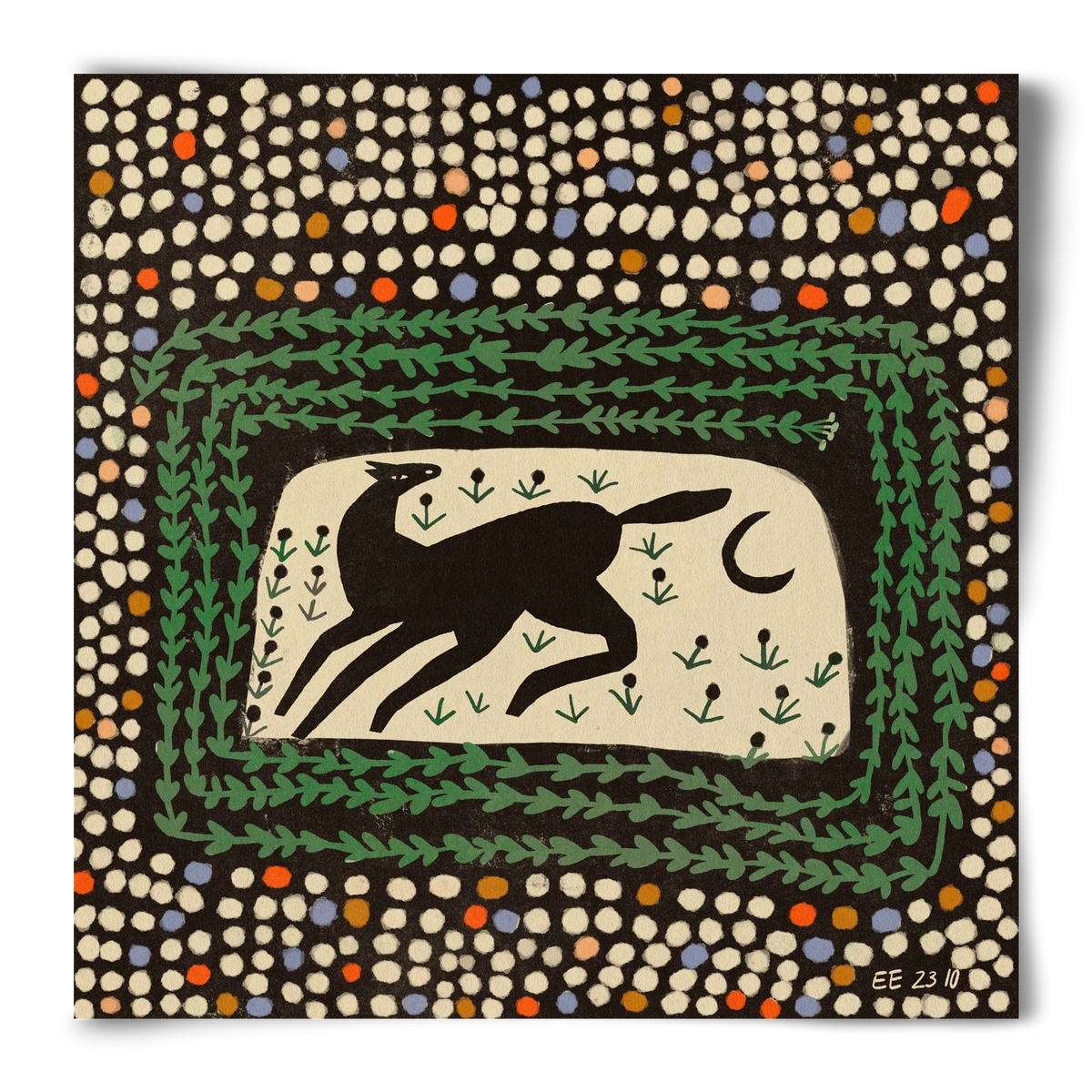 Magic maze, 50x50 cm, Keret nélkül