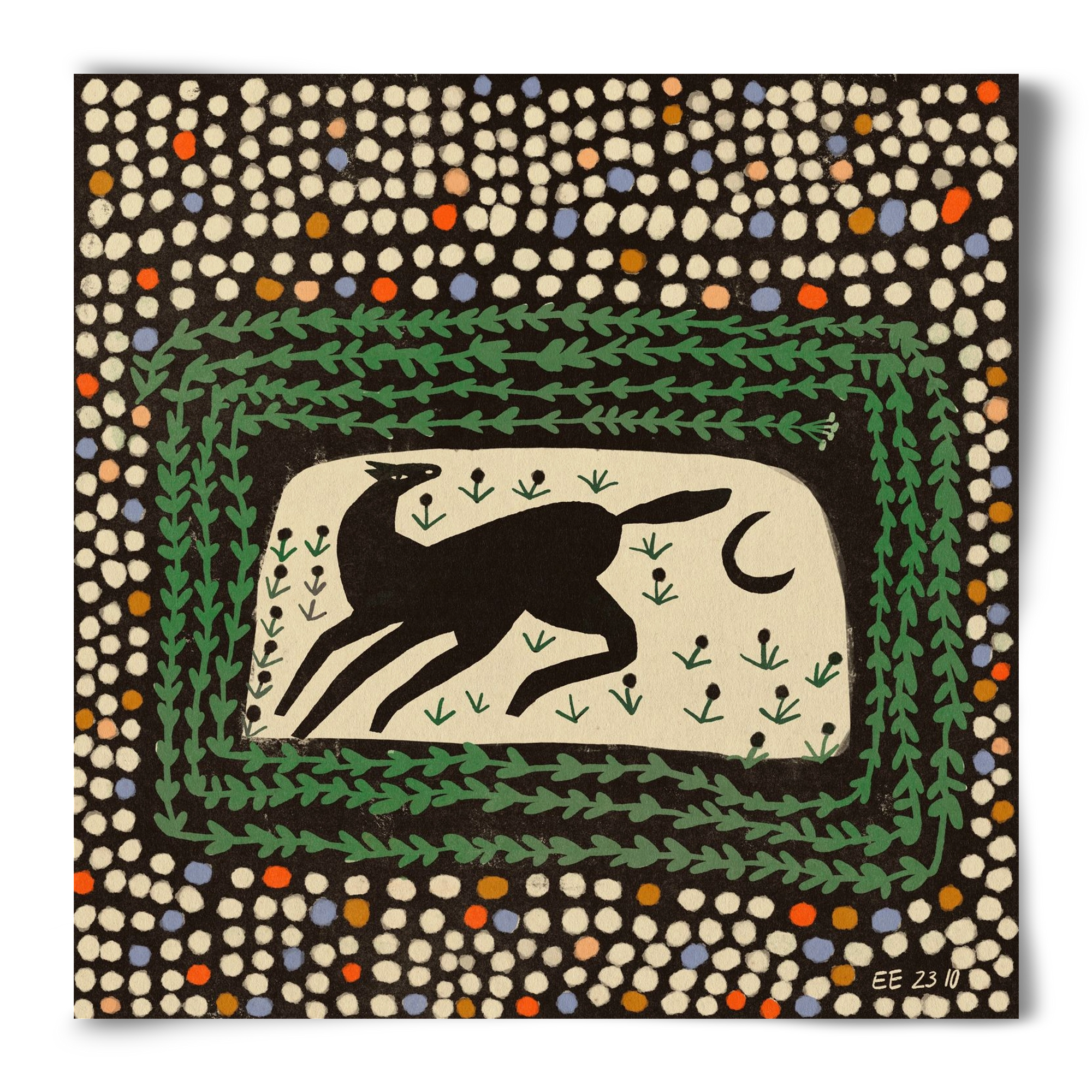 Magic maze, 50x50 cm, Keret nélkül