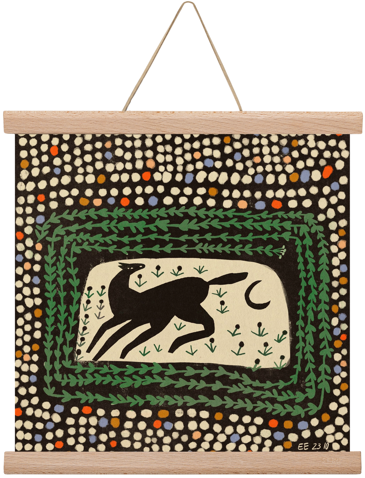 Magic maze, 30x30 cm (30x30 cm), Tölgy akasztó