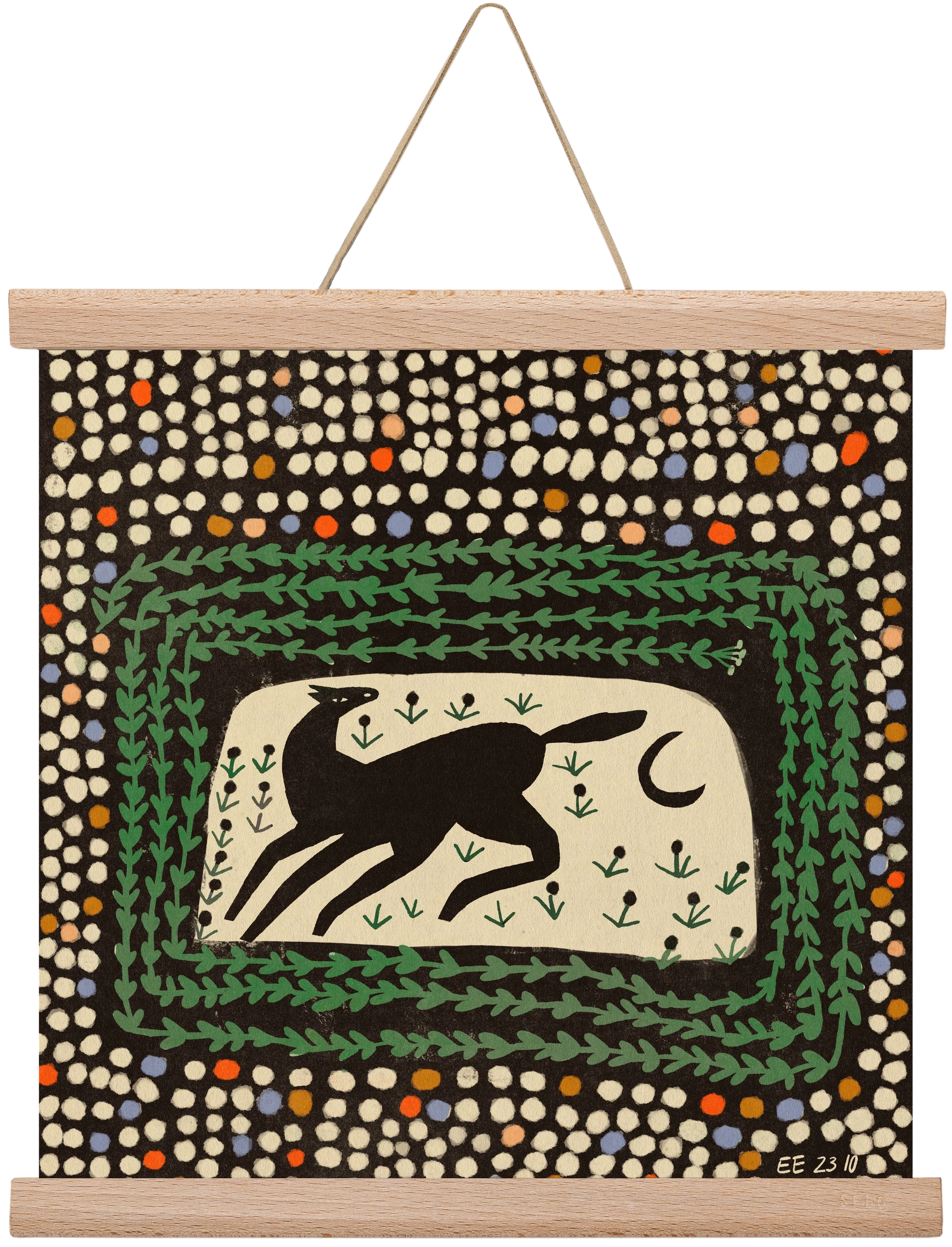 Magic maze, 30x30 cm (30x30 cm), Tölgy akasztó