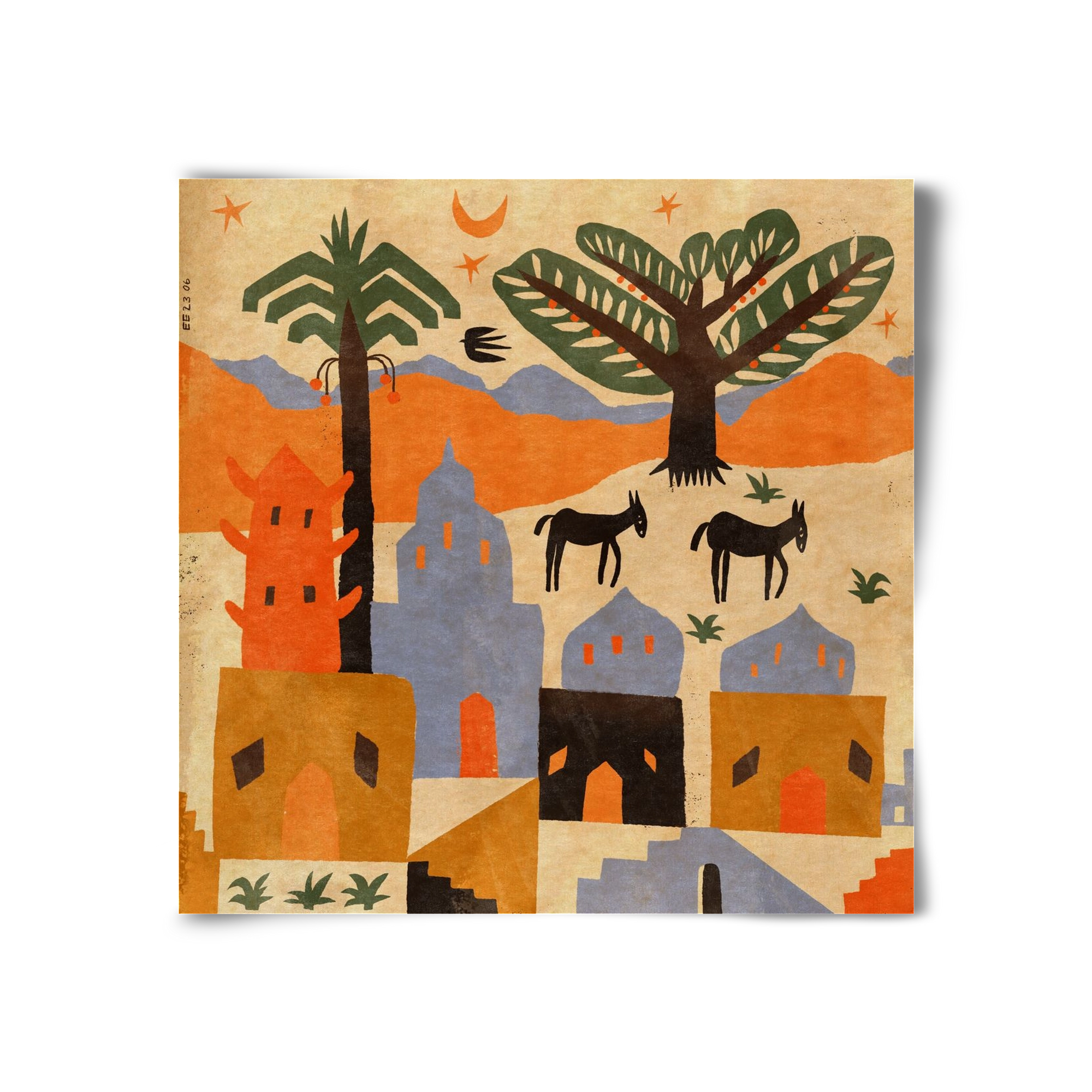 Egypt, 30x30 cm, Keret nélkül