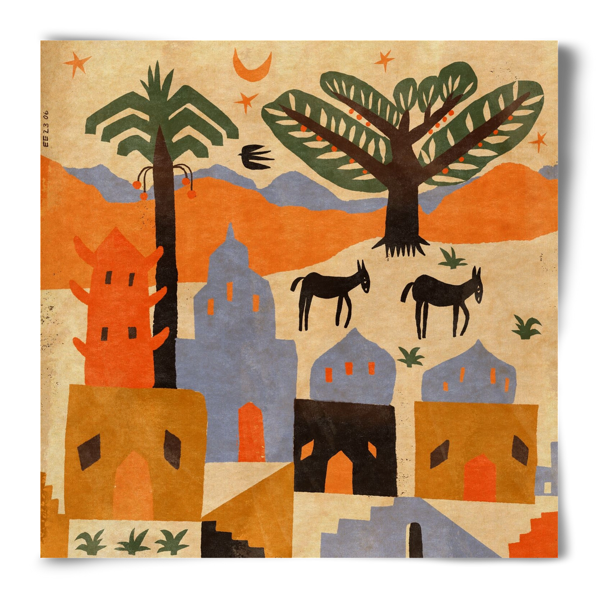 Egypt, 50x50 cm, Keret nélkül