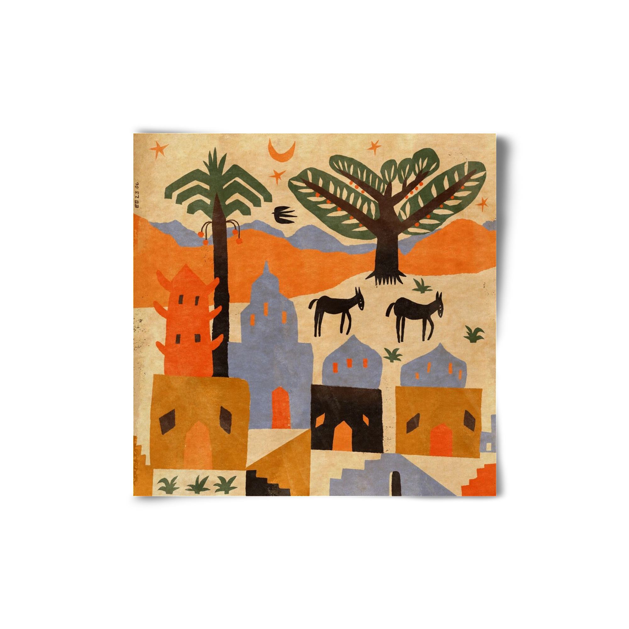 Egypt, 20x20 cm, Keret nélkül