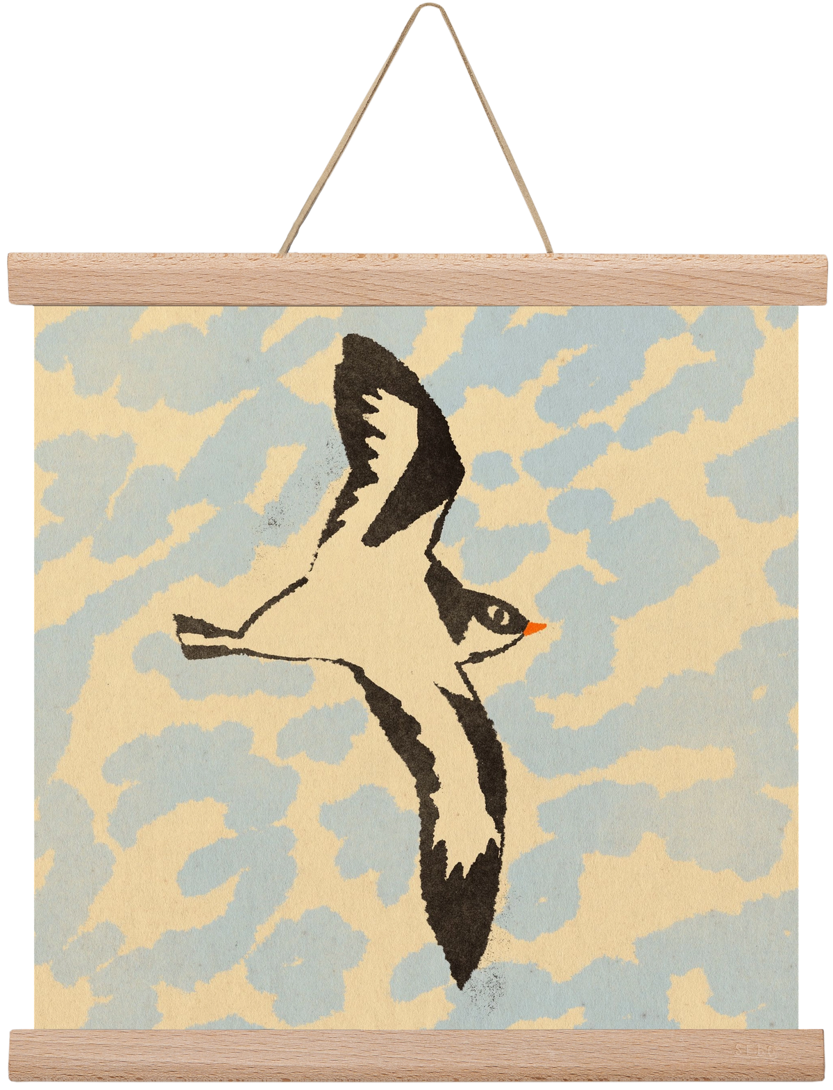 Swallow bird, 30x30 cm (30x30 cm), Tölgy akasztó