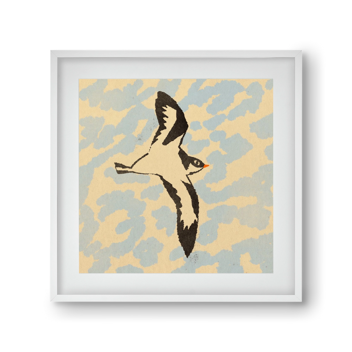 Swallow bird, 30x30 cm (20x20 cm), Fehér keret, paszpartuval