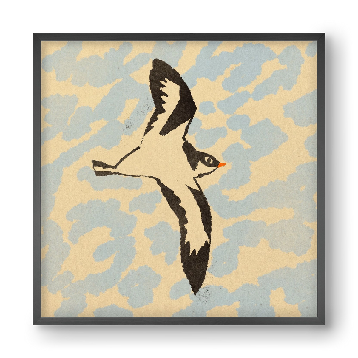 Swallow bird, 40x40 cm (40x40 cm), Fekete keret
