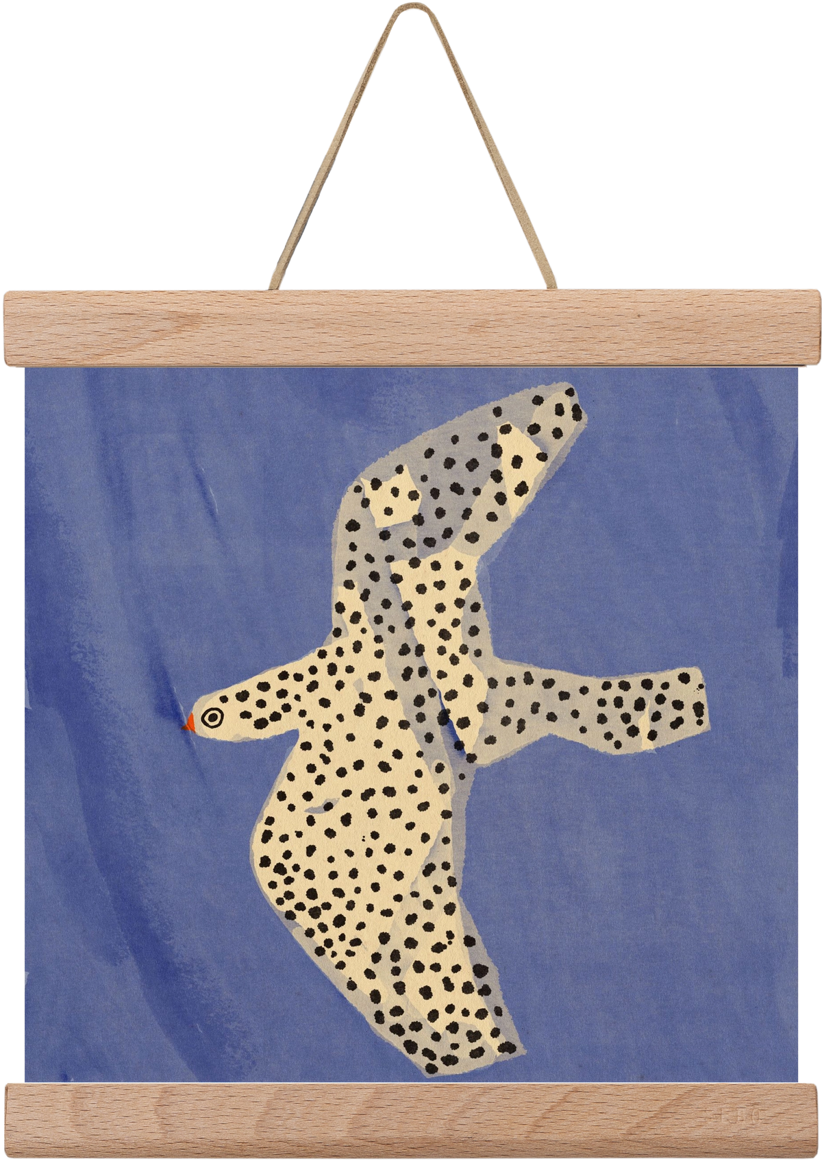 Spotted bird, 20x20 cm (20x20 cm), Tölgy akasztó