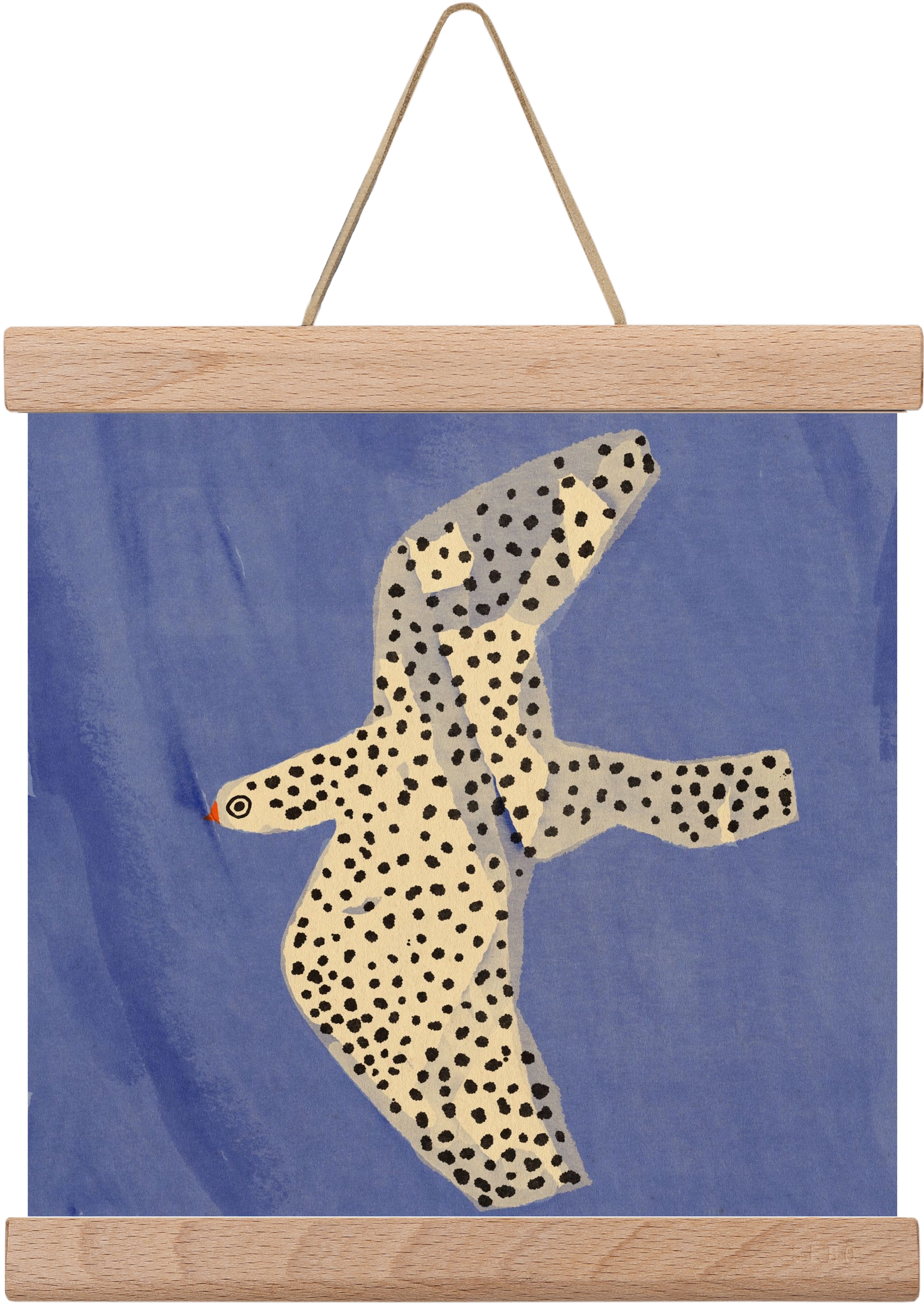 Spotted bird, 20x20 cm (20x20 cm), Tölgy akasztó