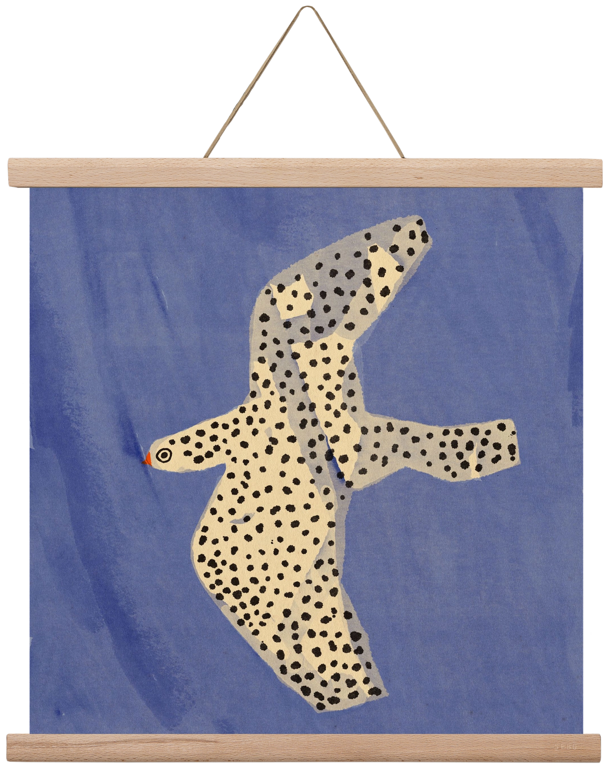 Spotted bird, 40x40 cm (40x40 cm), Tölgy akasztó