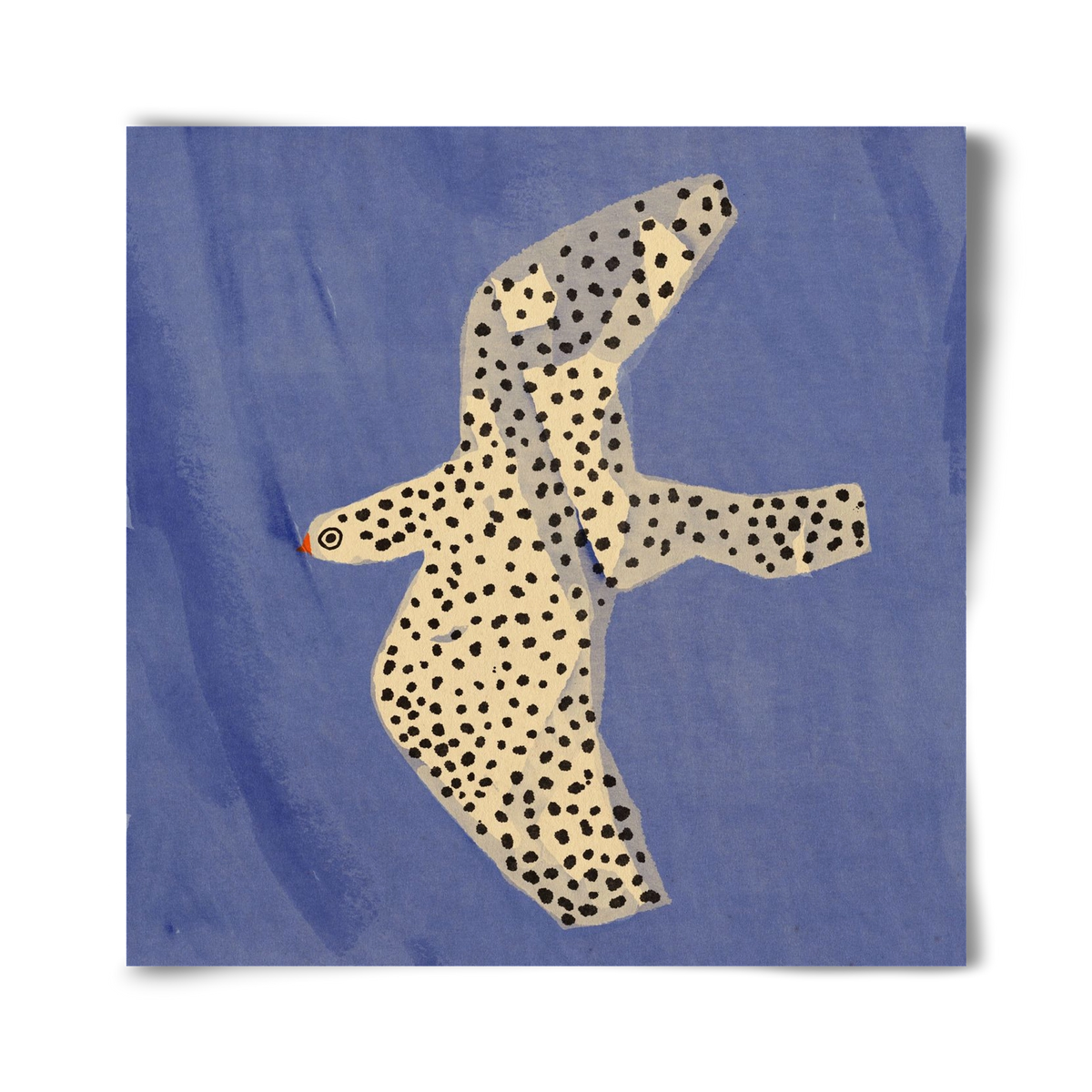 Spotted bird, 40x40 cm, Keret nélkül