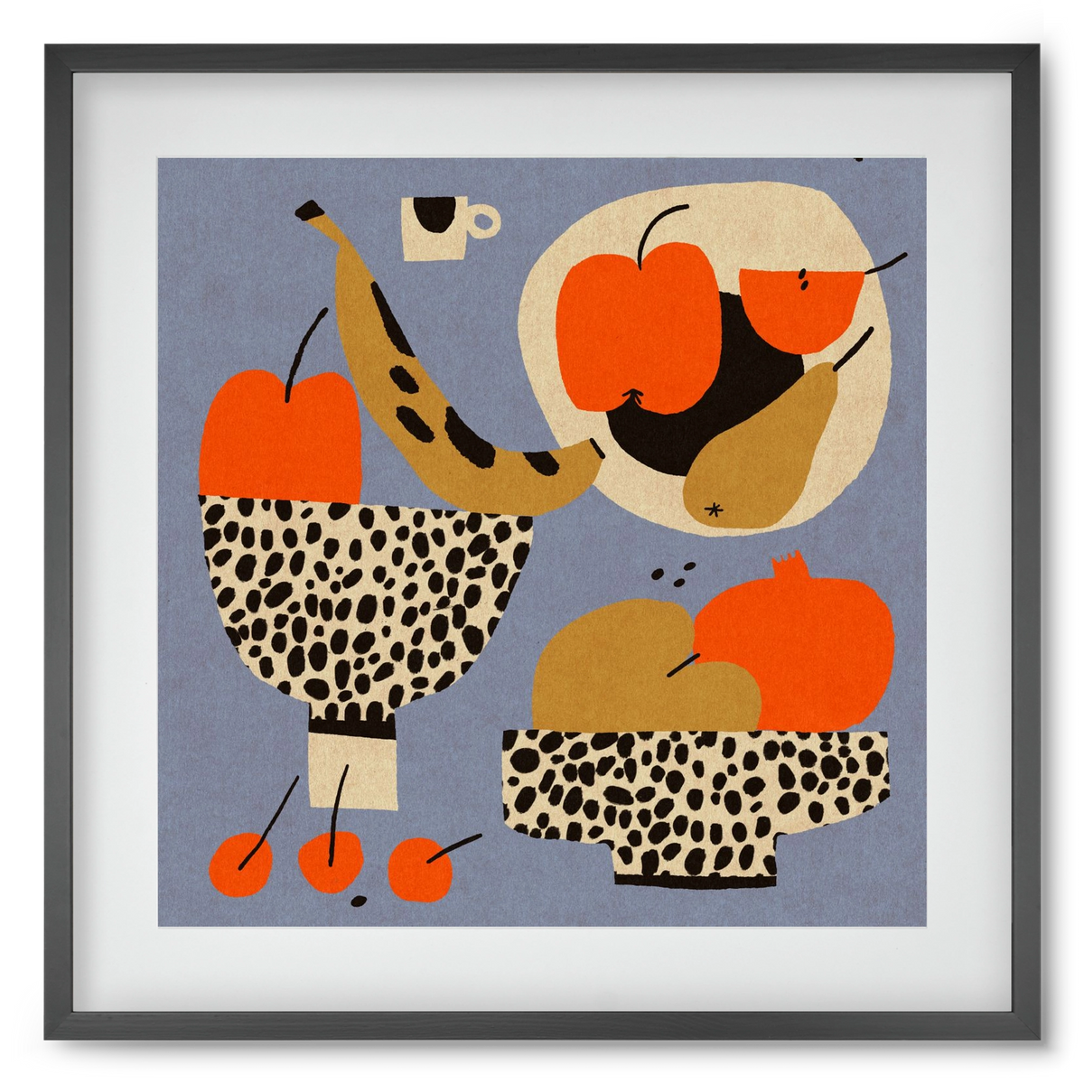 Still life 4., 50x50 cm (40x40 cm), Fekete keret, paszpartuval