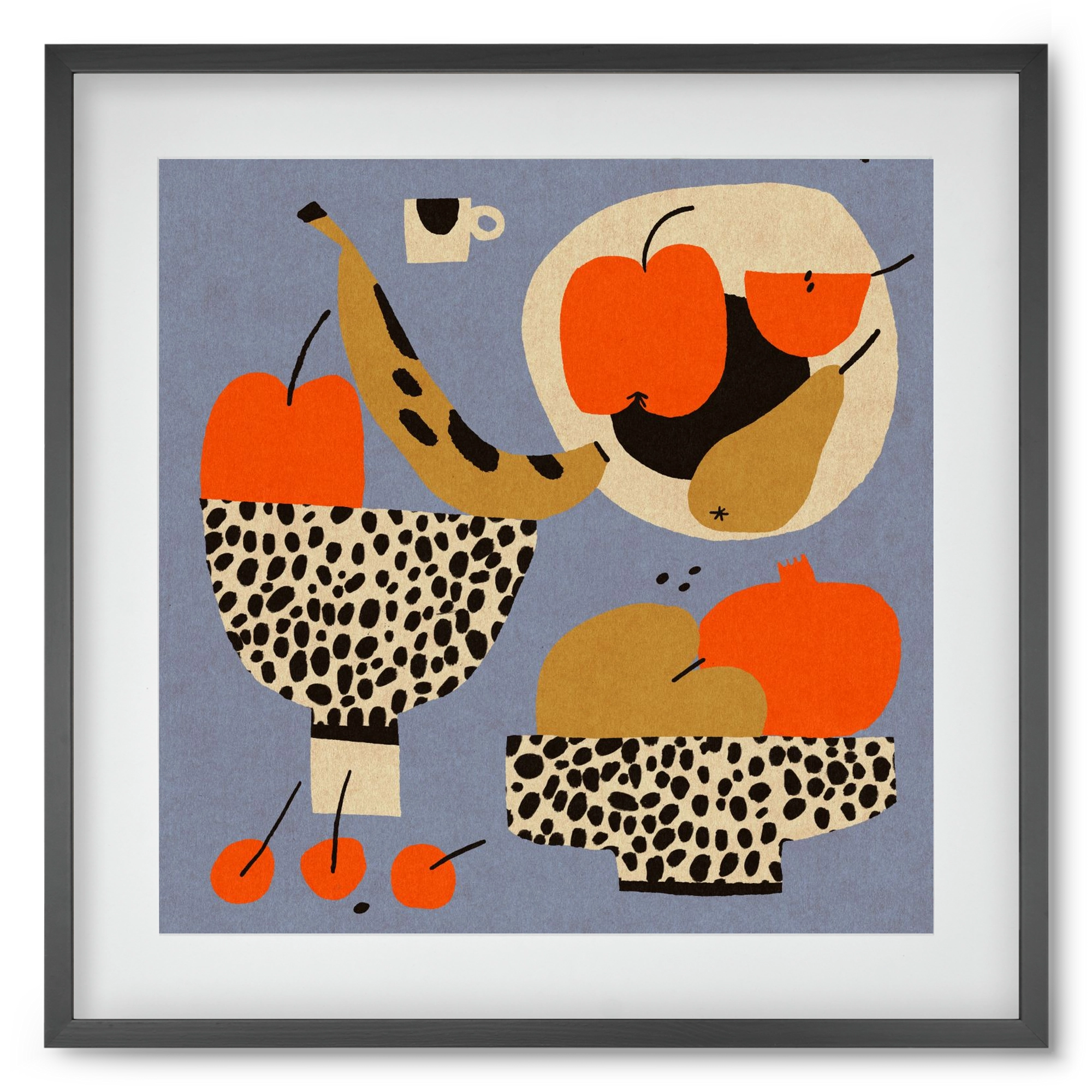 Still life 4., 50x50 cm (40x40 cm), Fekete keret, paszpartuval