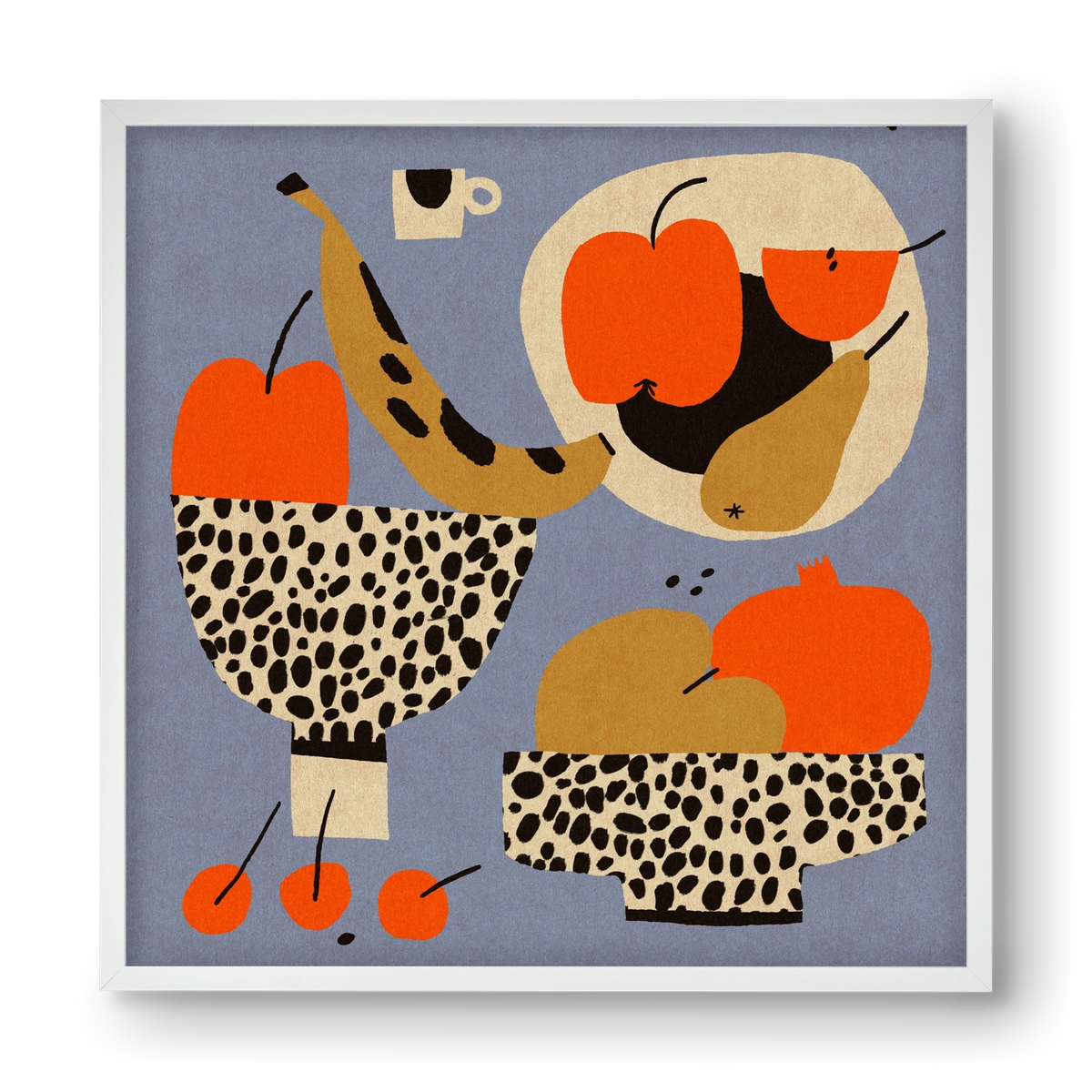 Still life 4., 40x40 cm (40x40 cm), Fehér keret