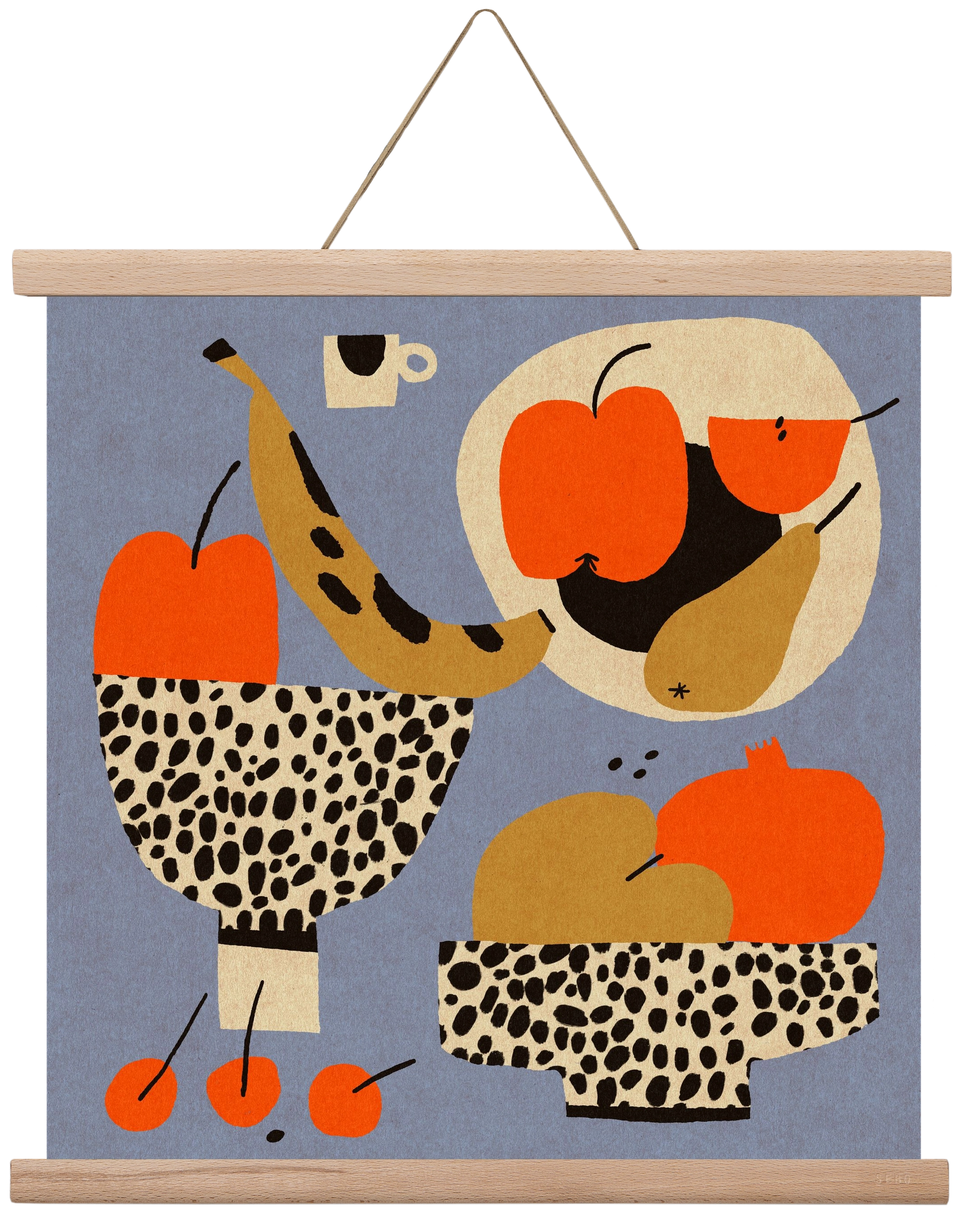 Still life 4., 40x40 cm (40x40 cm), Tölgy akasztó