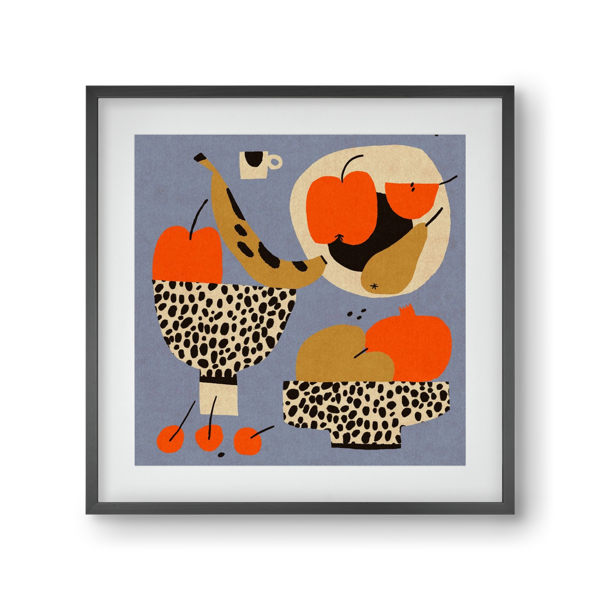 Still life 4., 30x30 cm (20x20 cm), Fekete keret, paszpartuval