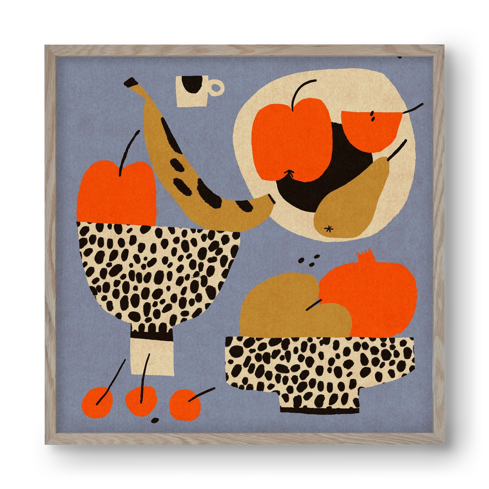 Still life 4., 40x40 cm (40x40 cm), Tölgy keret