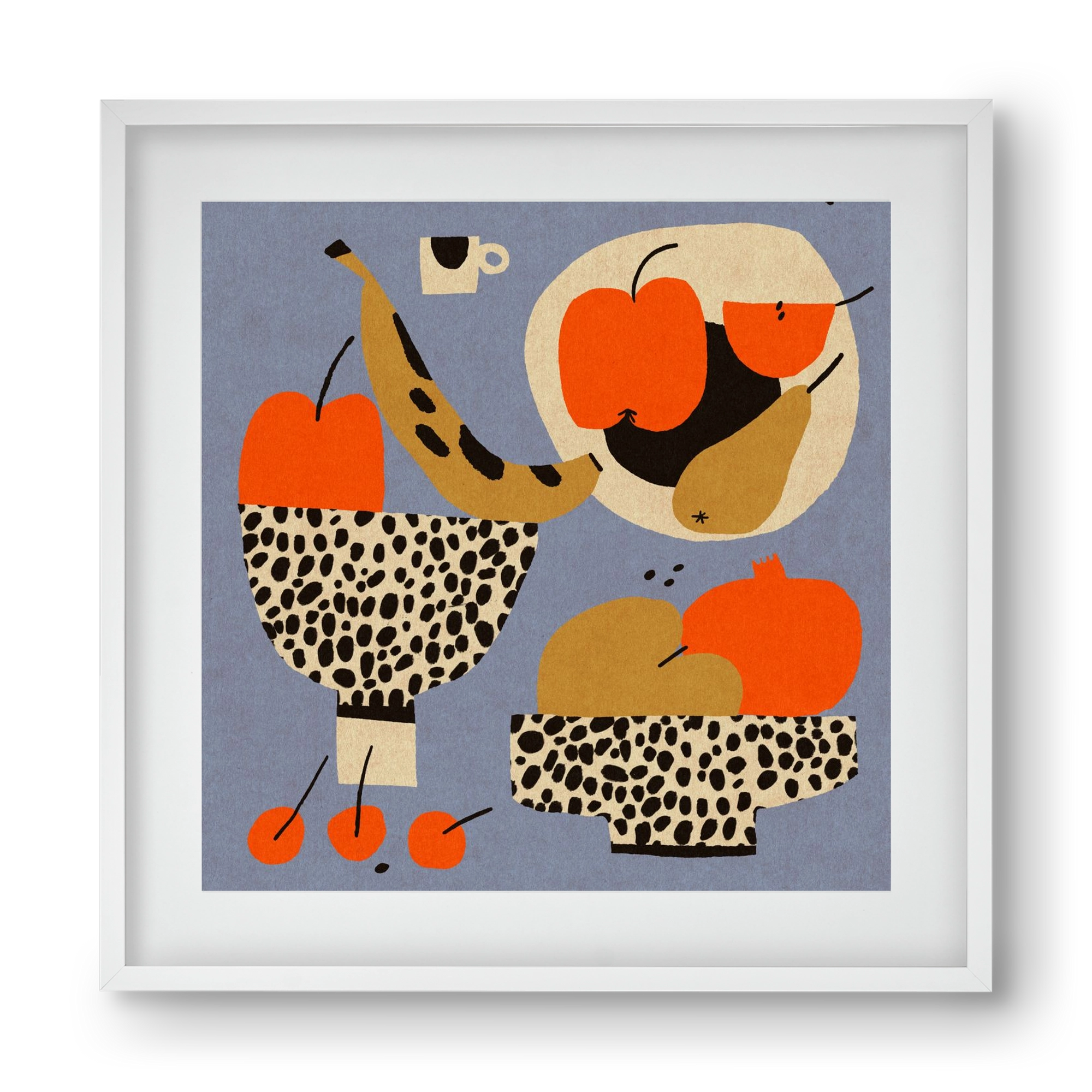 Still life 4., 40x40 cm (30x30 cm), Fehér keret, paszpartuval