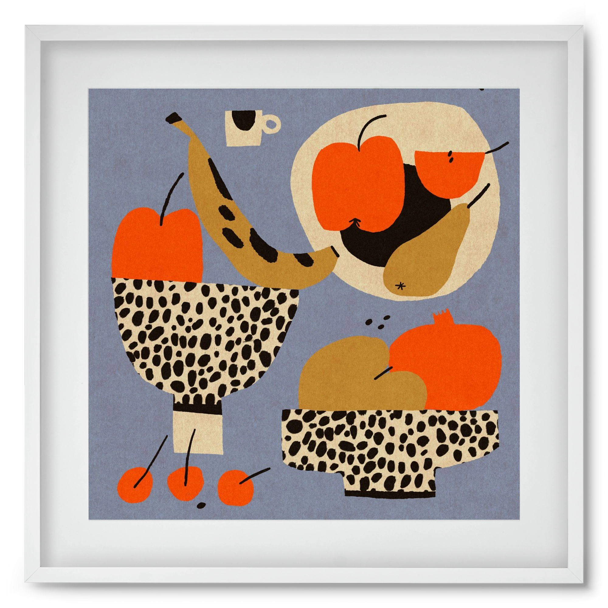 Still life 4., 50x50 cm (40x40 cm), Fehér keret, paszpartuval