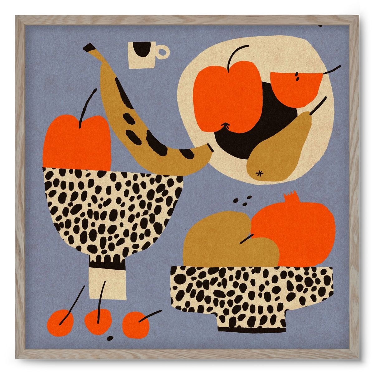 Still life 4., 50x50 cm (50x50 cm), Tölgy keret