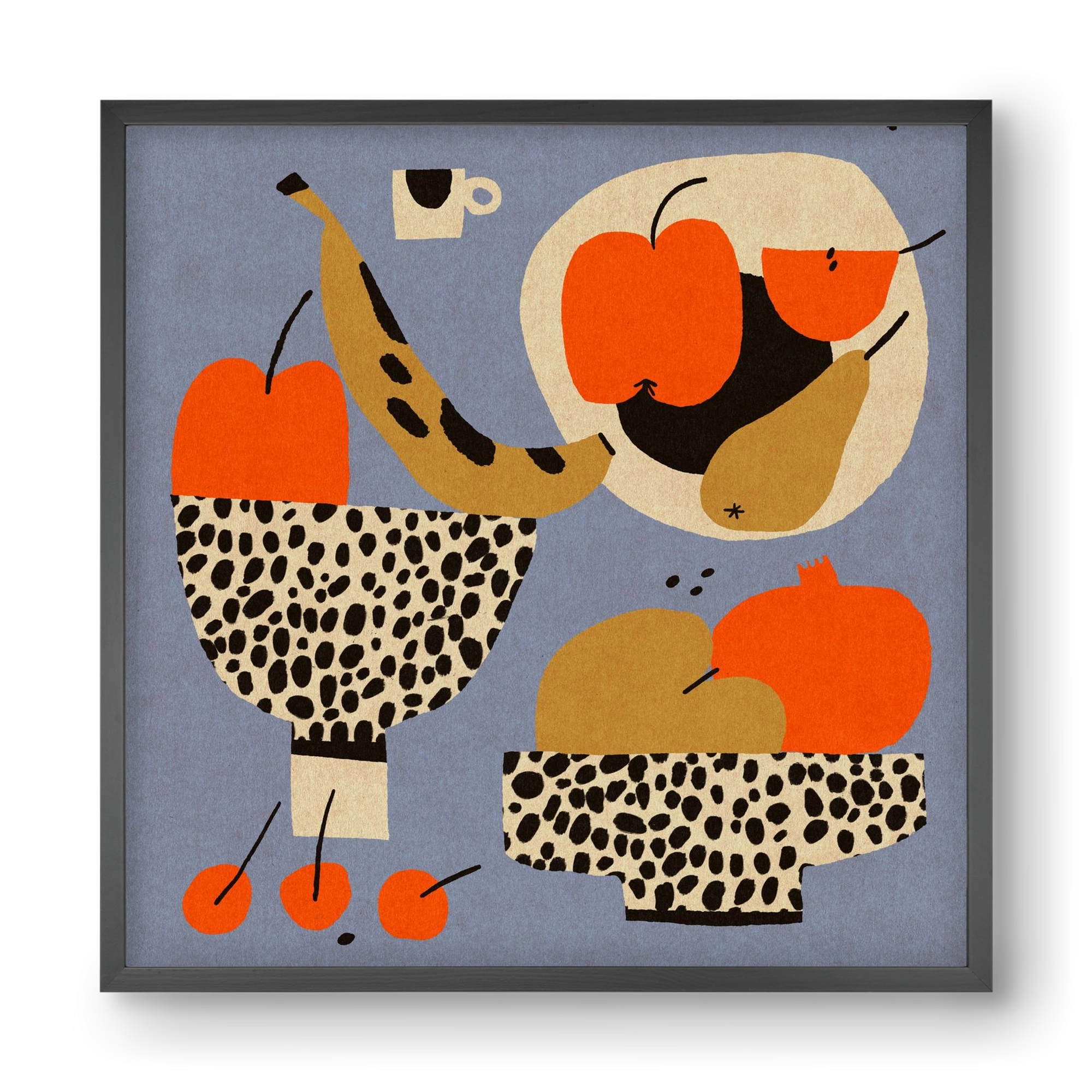 Still life 4., 40x40 cm (40x40 cm), Fekete keret