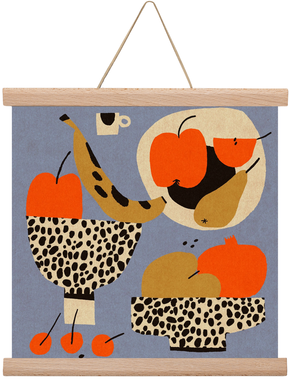 Still life 4., 30x30 cm (30x30 cm), Tölgy akasztó