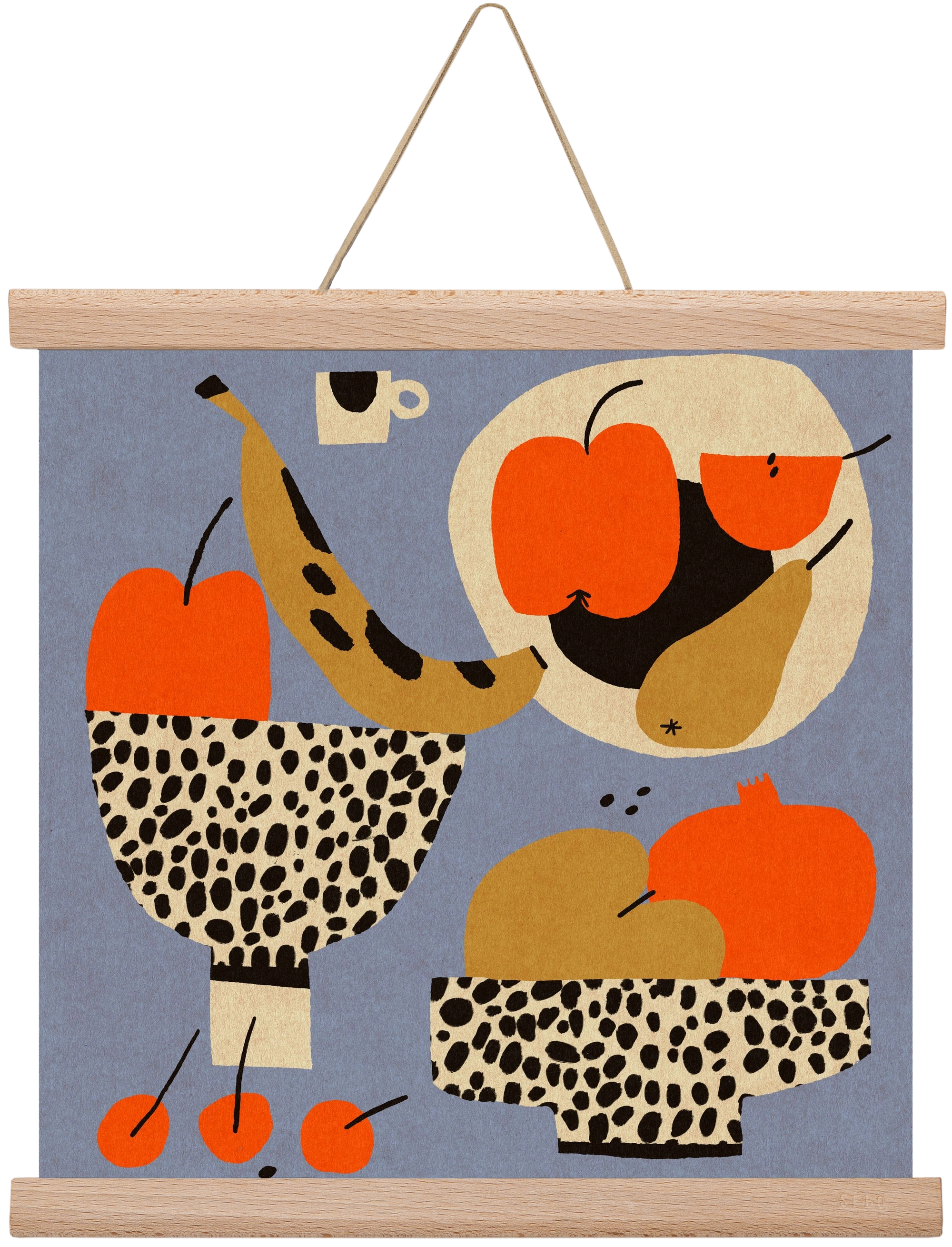 Still life 4., 30x30 cm (30x30 cm), Tölgy akasztó