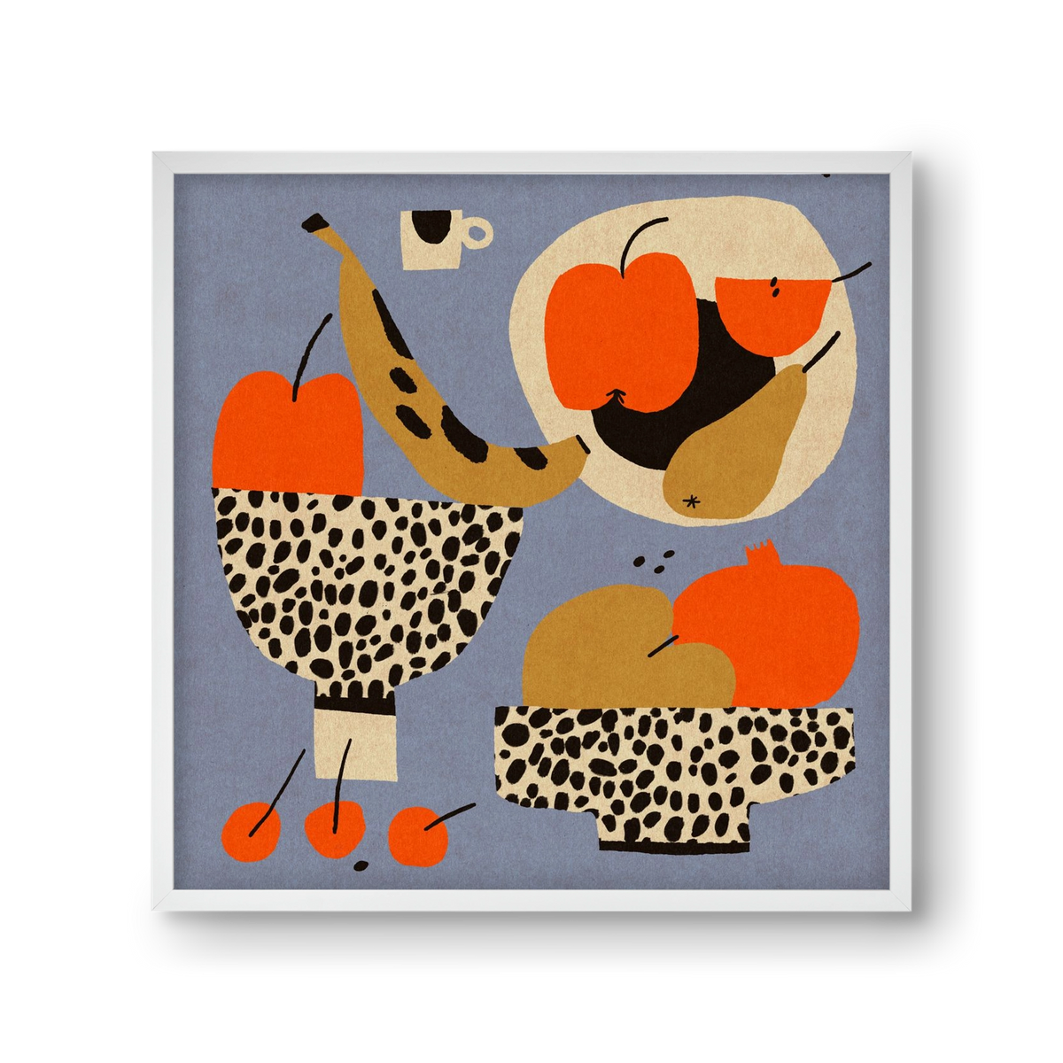 Still life 4., 30x30 cm (30x30 cm), Fehér keret