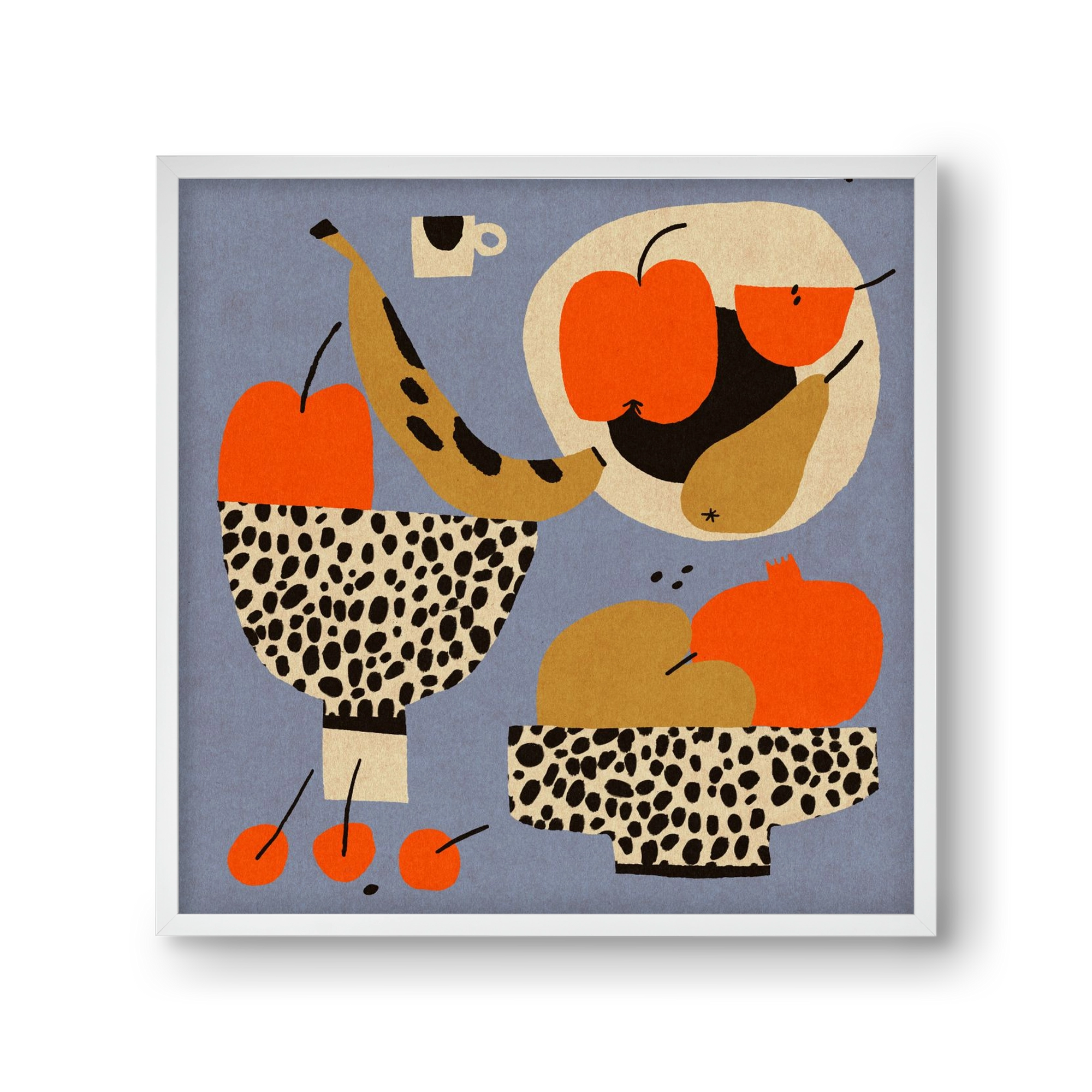 Still life 4., 30x30 cm (30x30 cm), Fehér keret