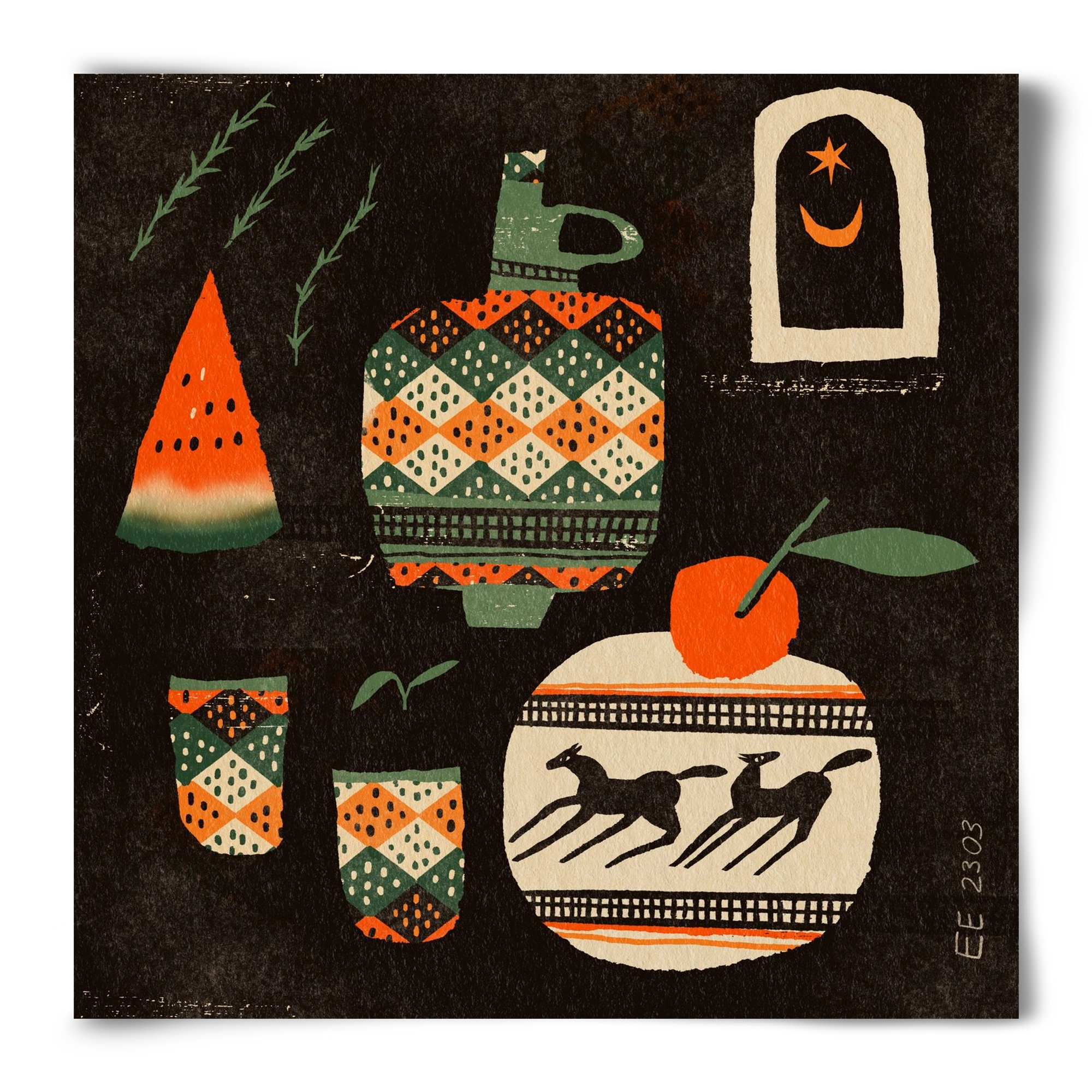 Still life 5., 50x50 cm, Keret nélkül