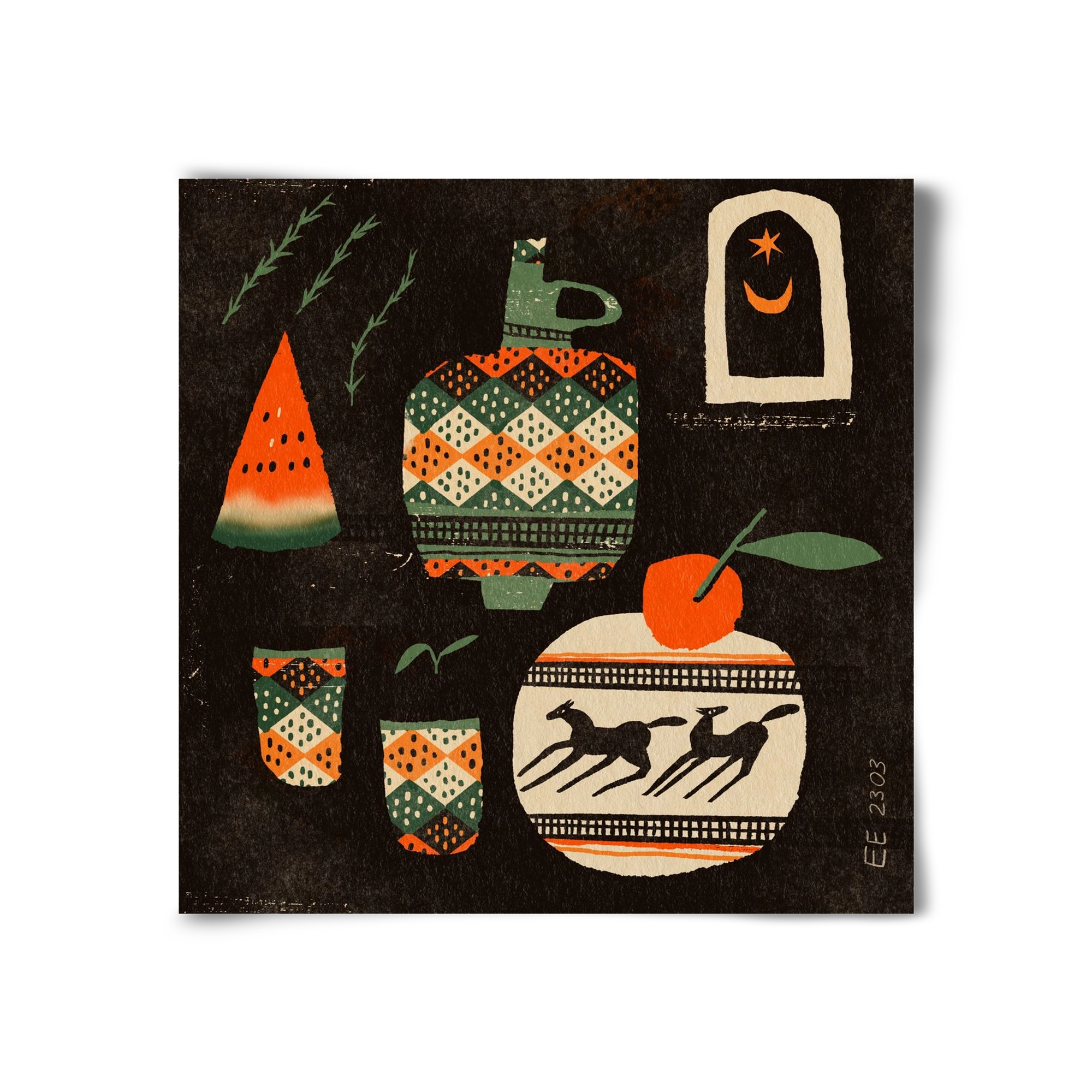 Still life 5., 30x30 cm, Keret nélkül