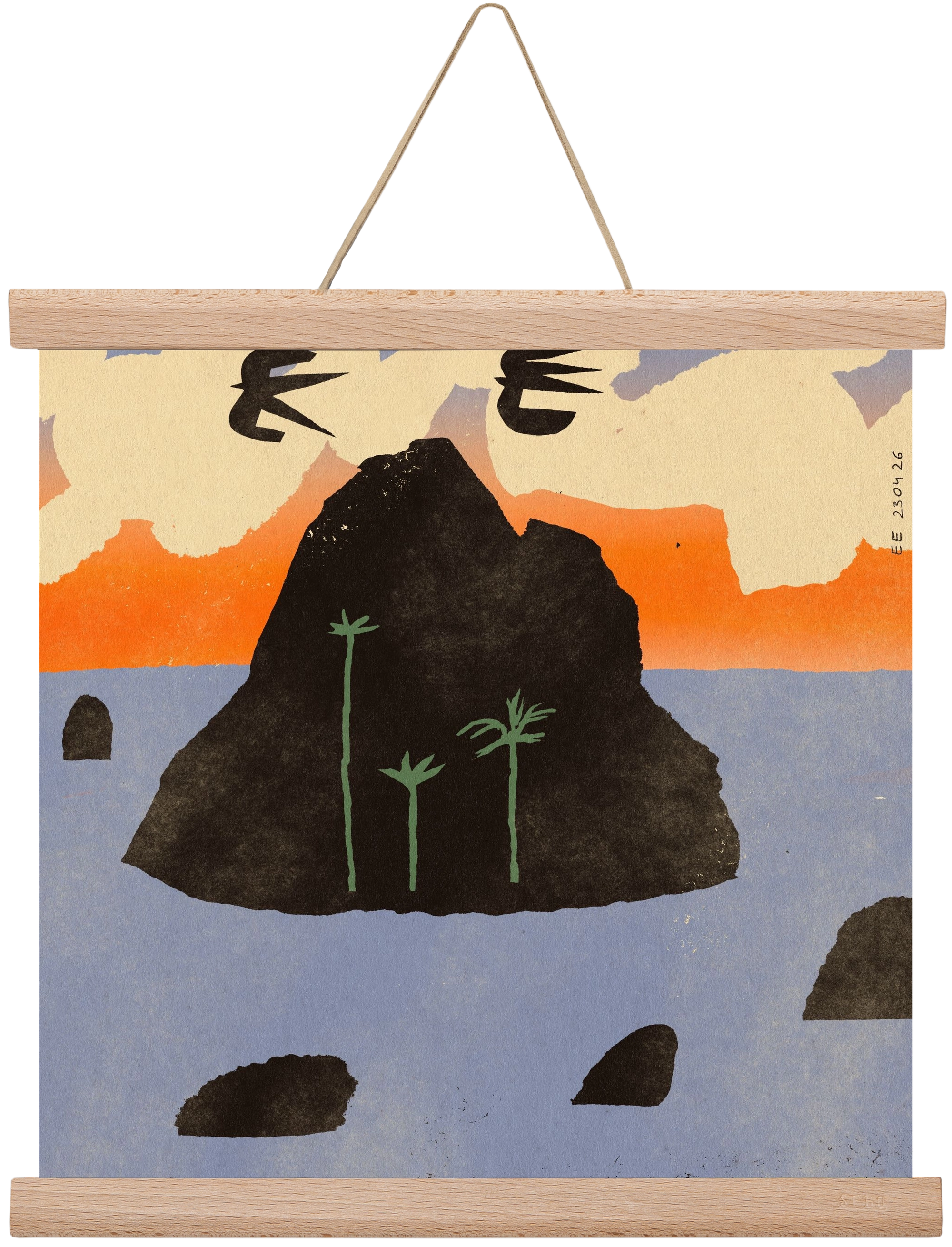 Stromboli, 30x30 cm (30x30 cm), Tölgy akasztó