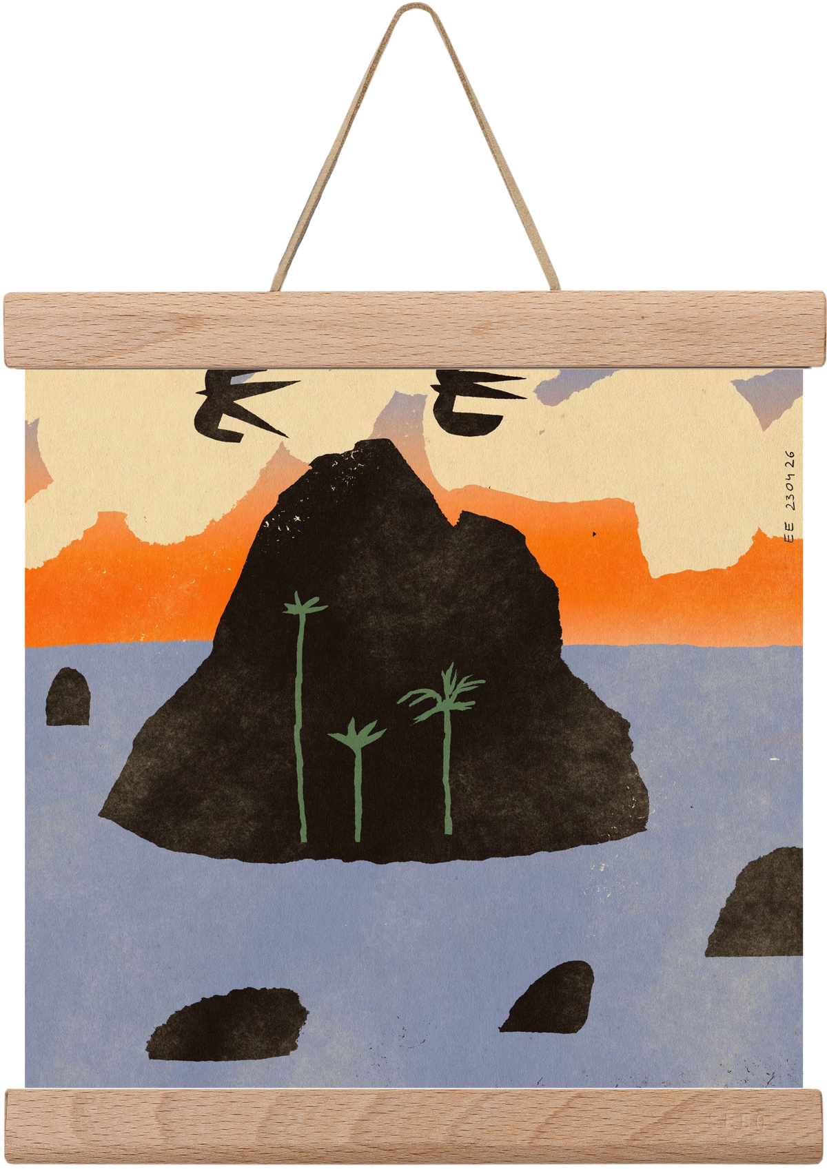 Stromboli, 20x20 cm (20x20 cm), Tölgy akasztó