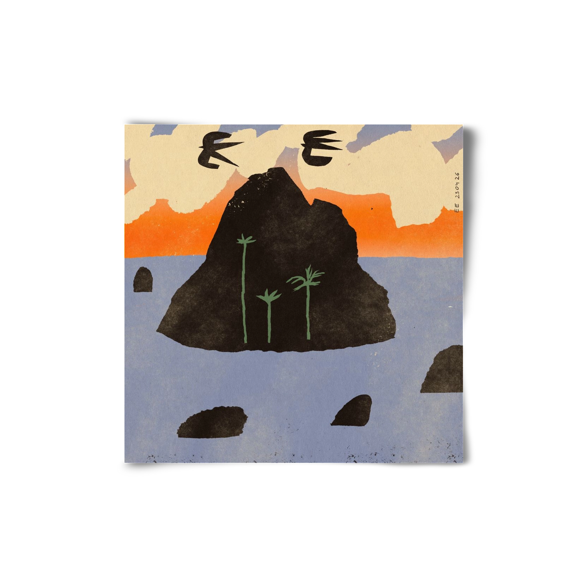 Stromboli, 20x20 cm, Keret nélkül