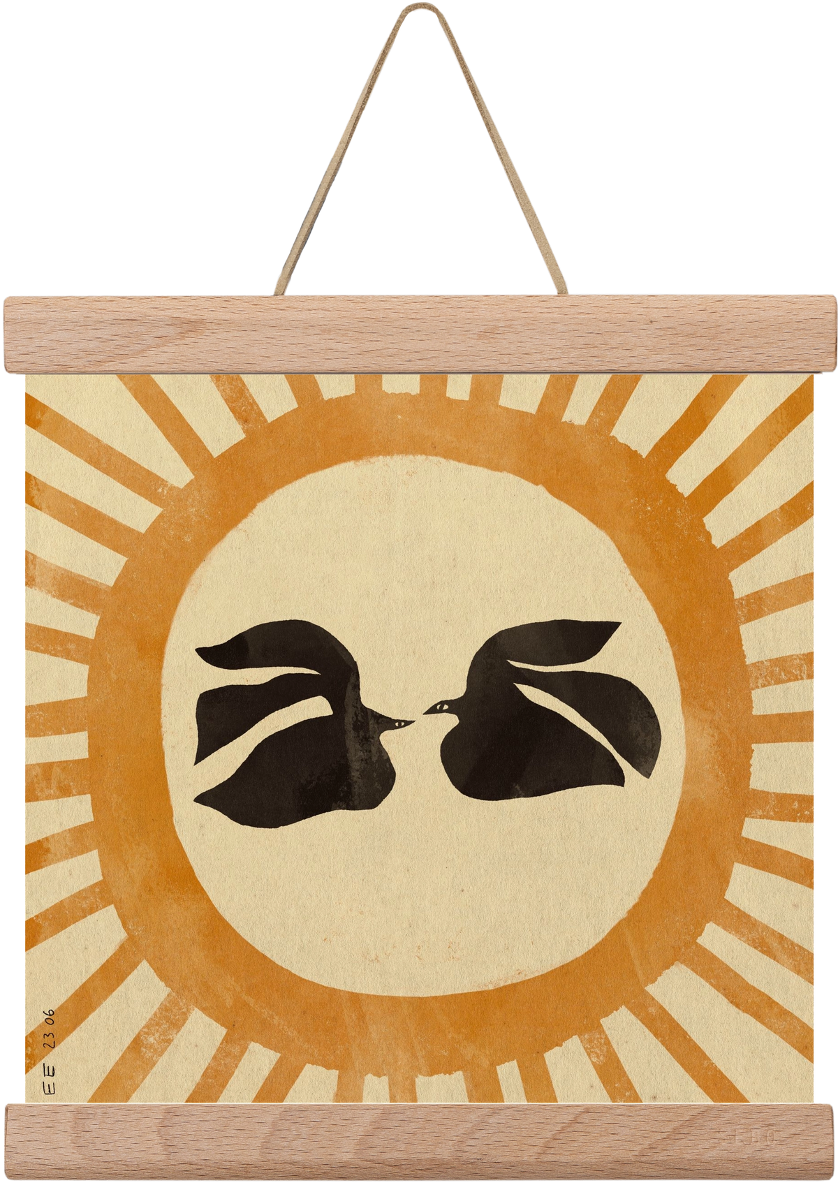 Summer solstice, 20x20 cm (20x20 cm), Tölgy akasztó