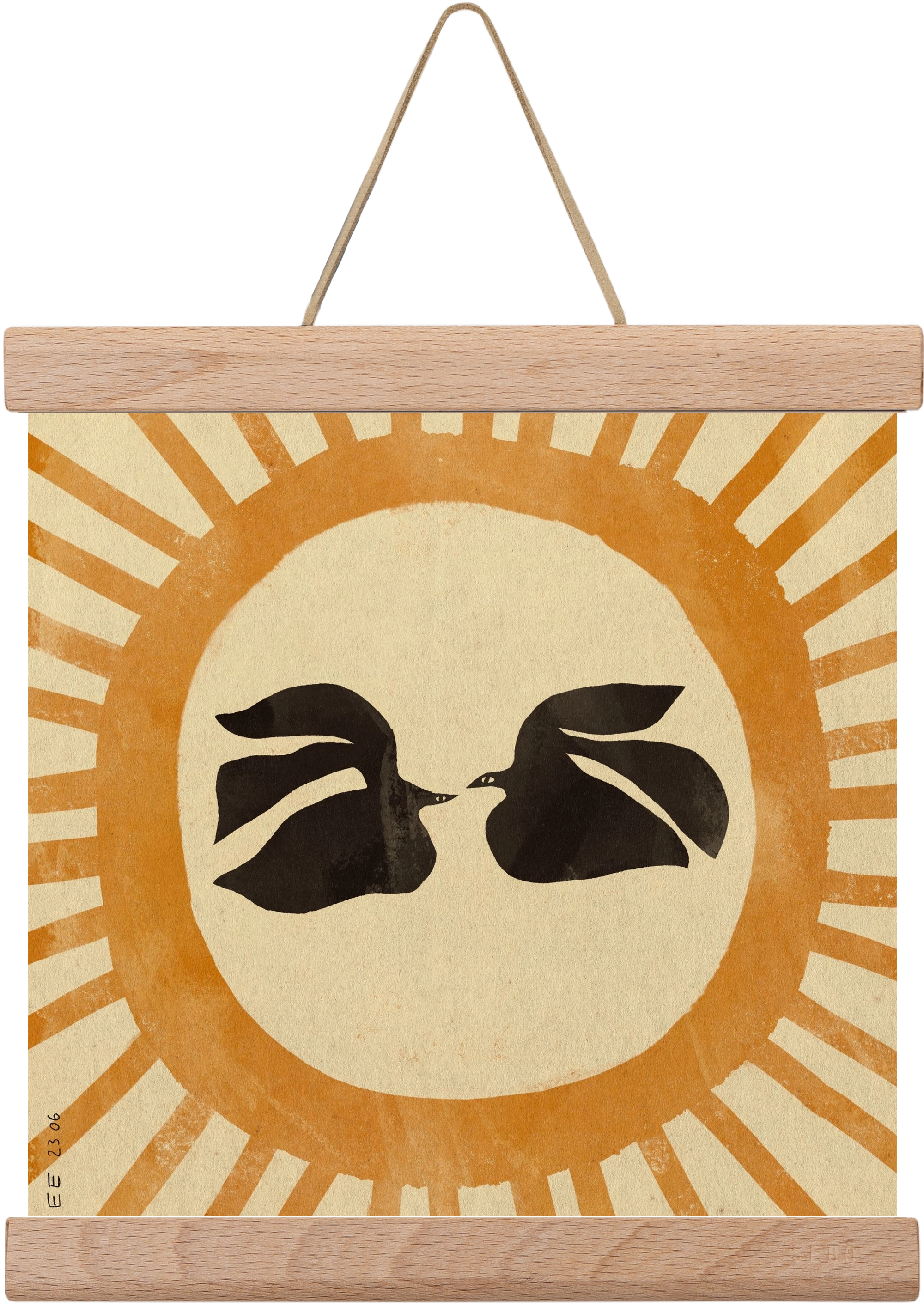 Summer solstice, 20x20 cm (20x20 cm), Tölgy akasztó