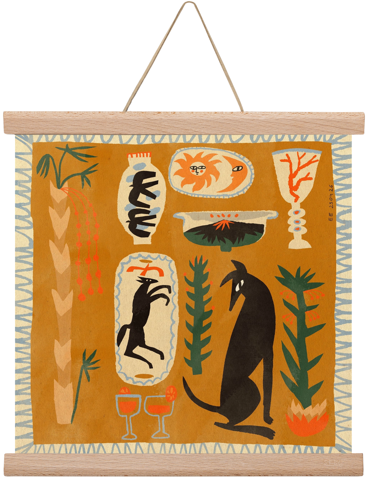 Palermo, 30x30 cm (30x30 cm), Tölgy akasztó