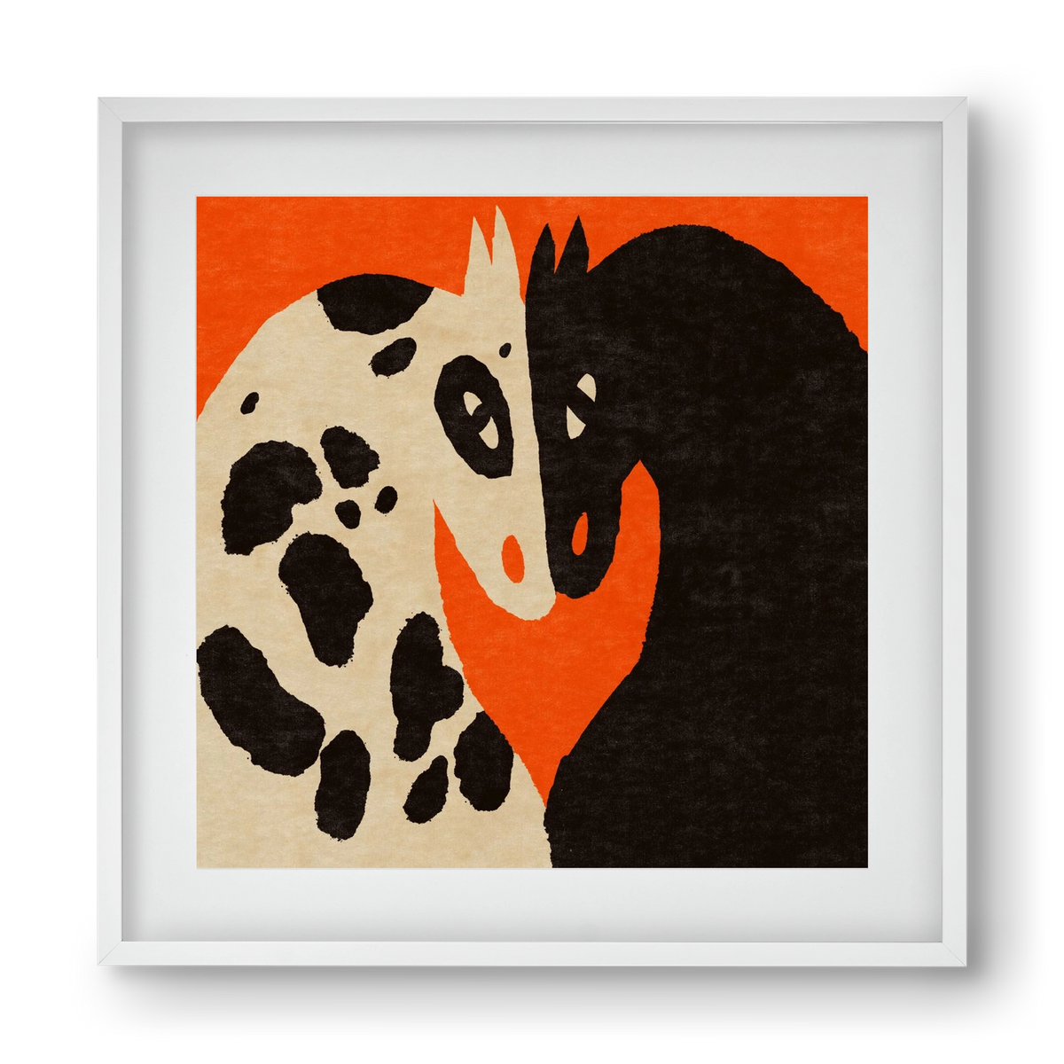 You and me 2., 40x40 cm (30x30 cm), Fehér keret, paszpartuval