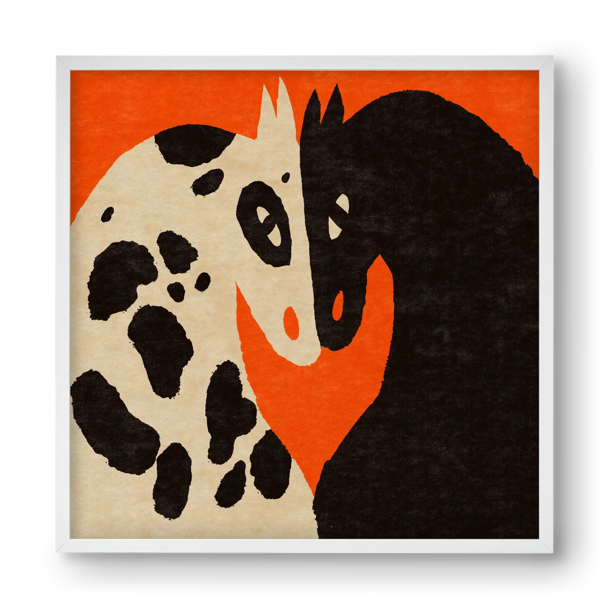 You and me 2., 40x40 cm (40x40 cm), Fehér keret